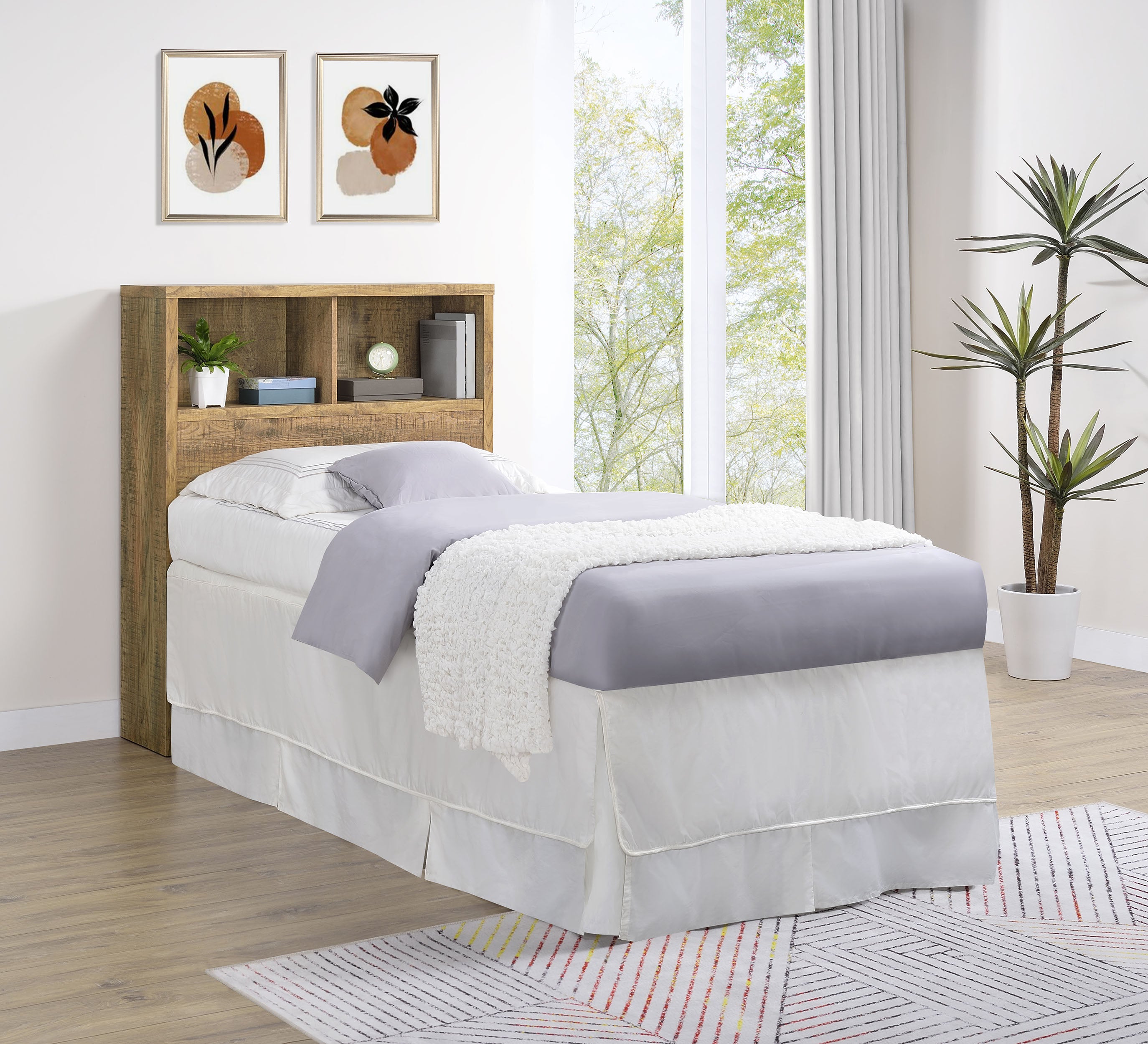 Westpark 49-inch Queen Bookcase Headboard Mango