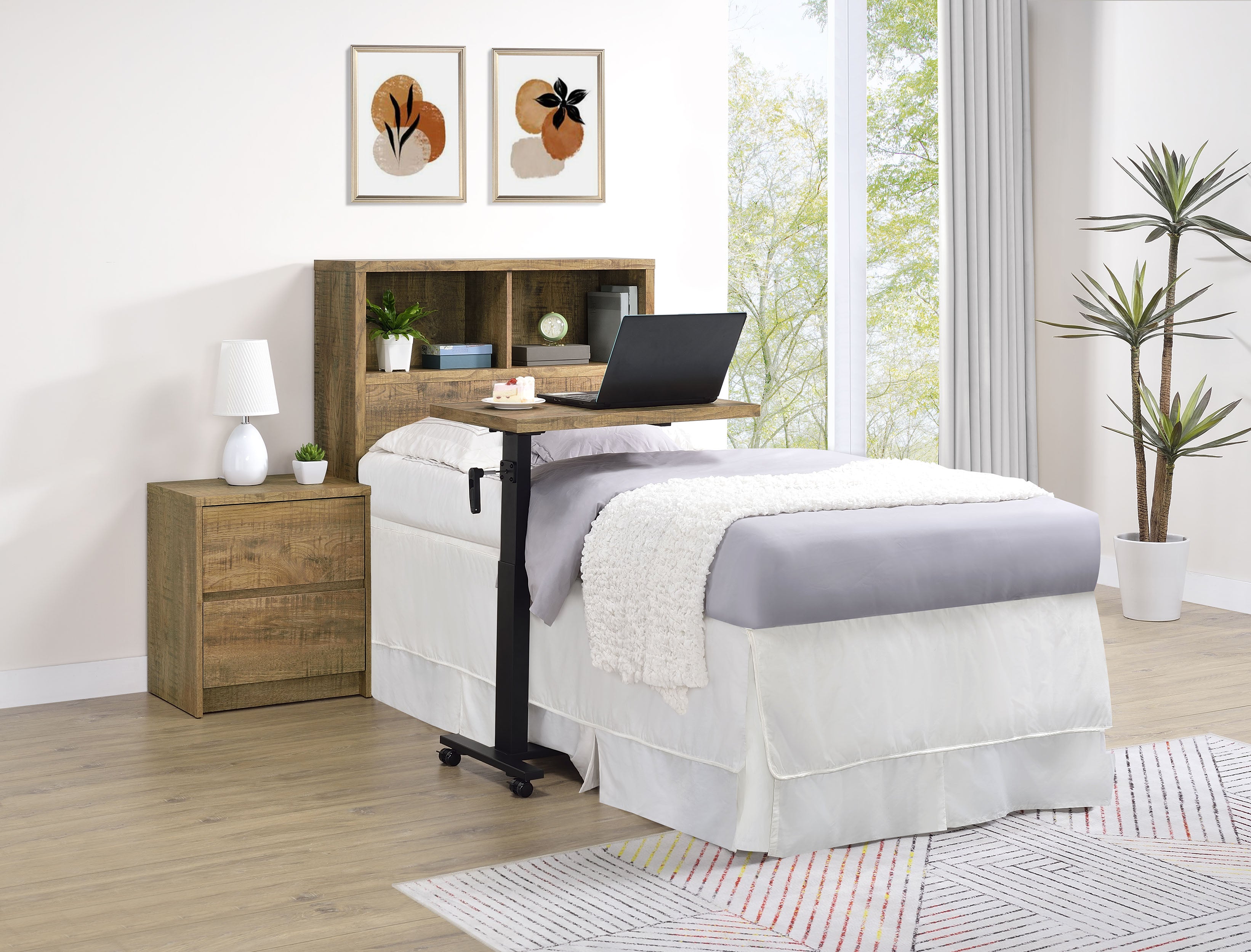 Westpark 49-inch Queen Bookcase Headboard Mango