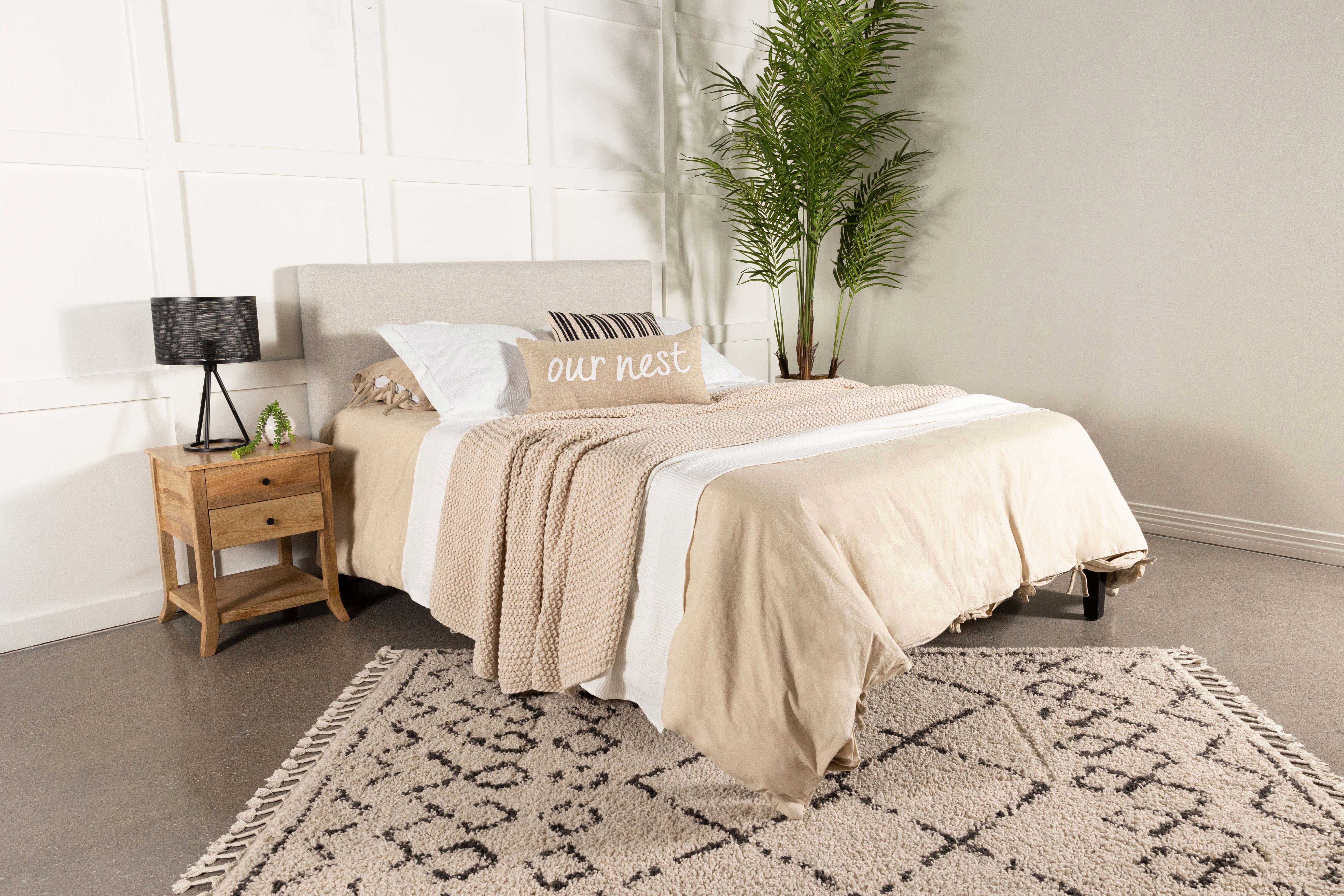 Pirro Upholstered Panel Headboard