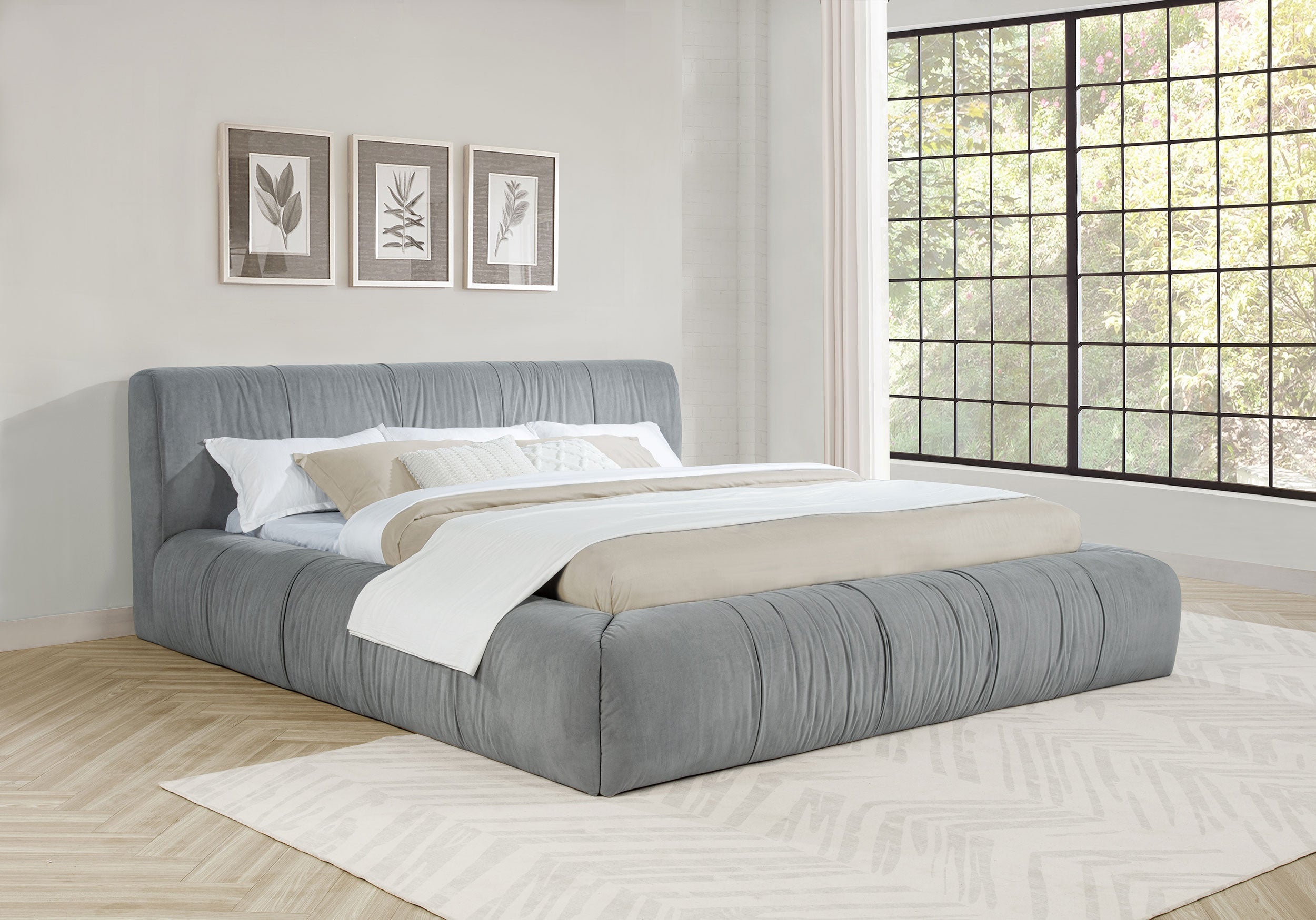 Wilshire Upholstered Panel Bed