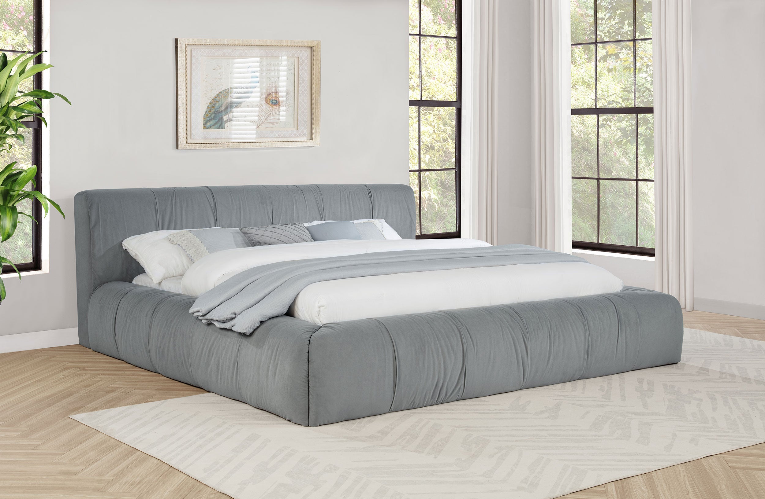 Wilshire Upholstered Panel Bed