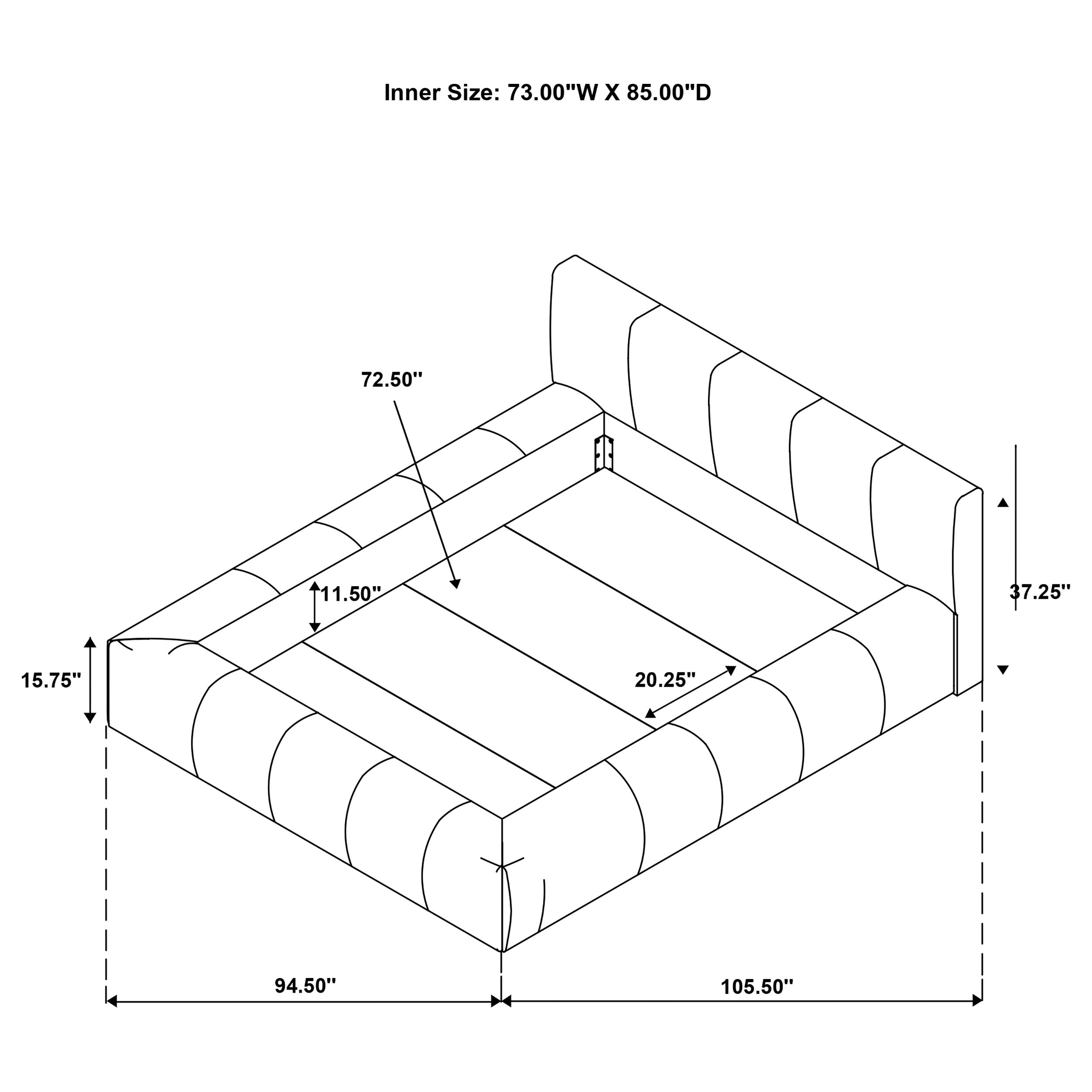 Wilshire Upholstered Panel Bed