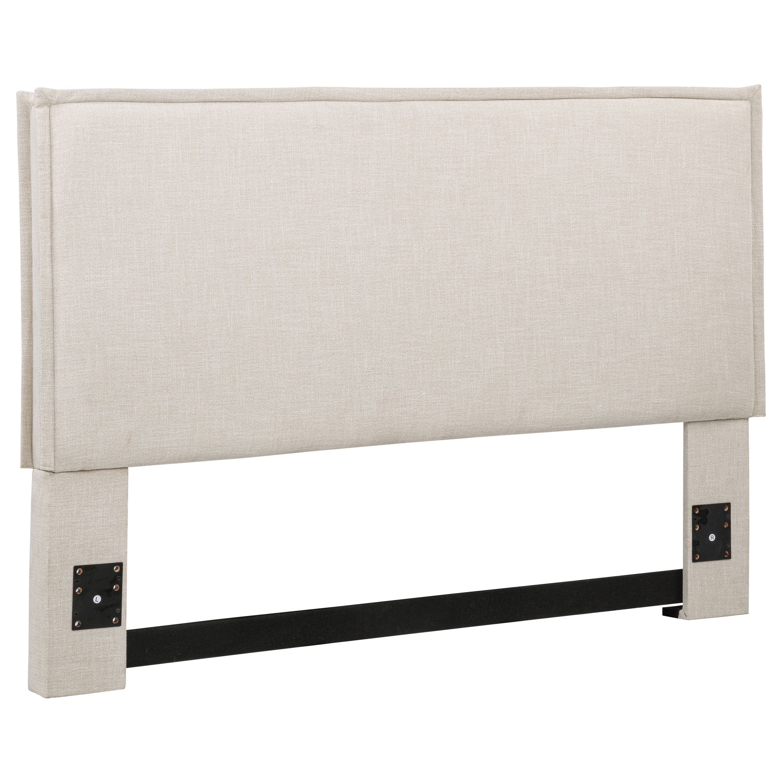 Izzy Upholstered Queen or Full Panel Headboard Sand