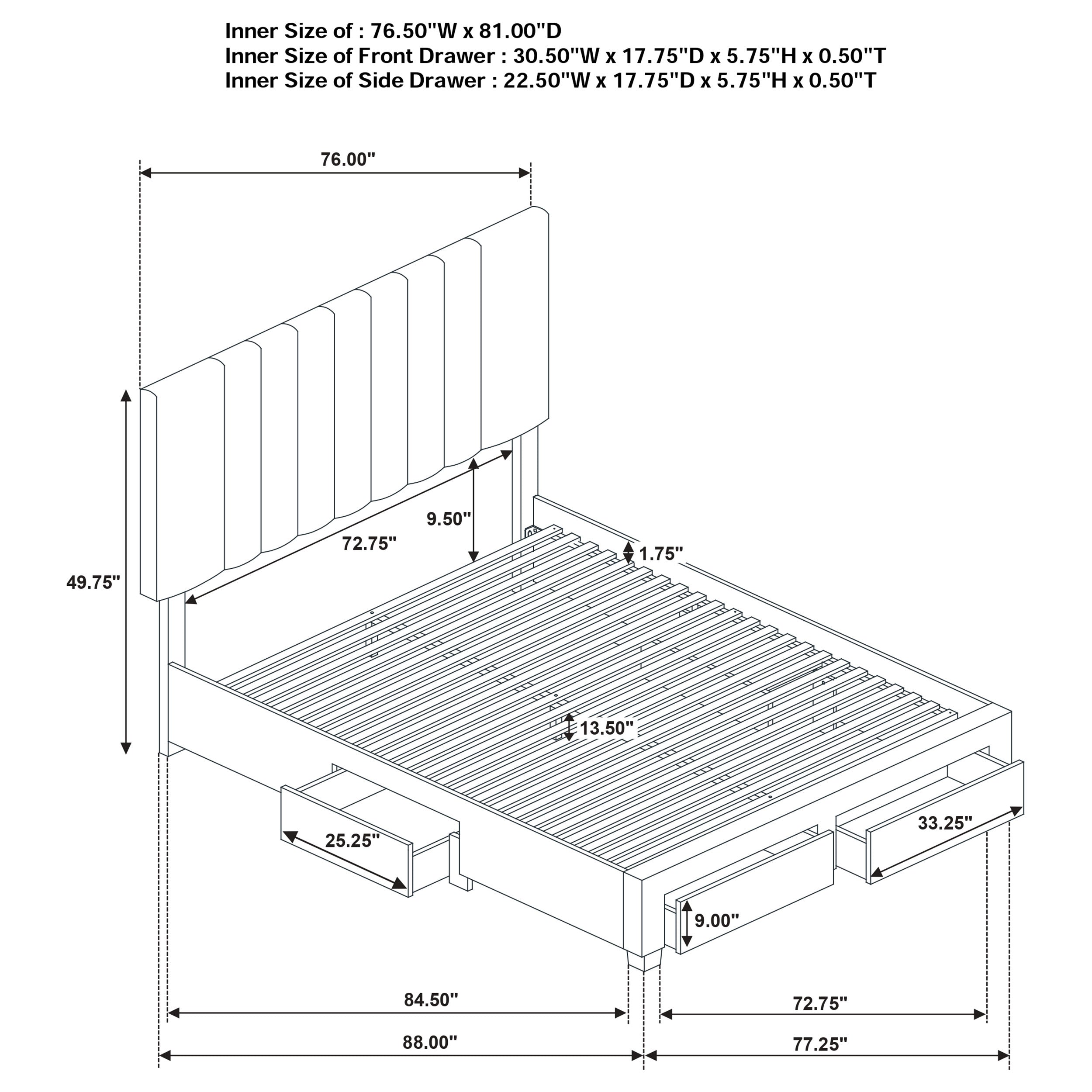 Wheatland Panel Storage Bed
