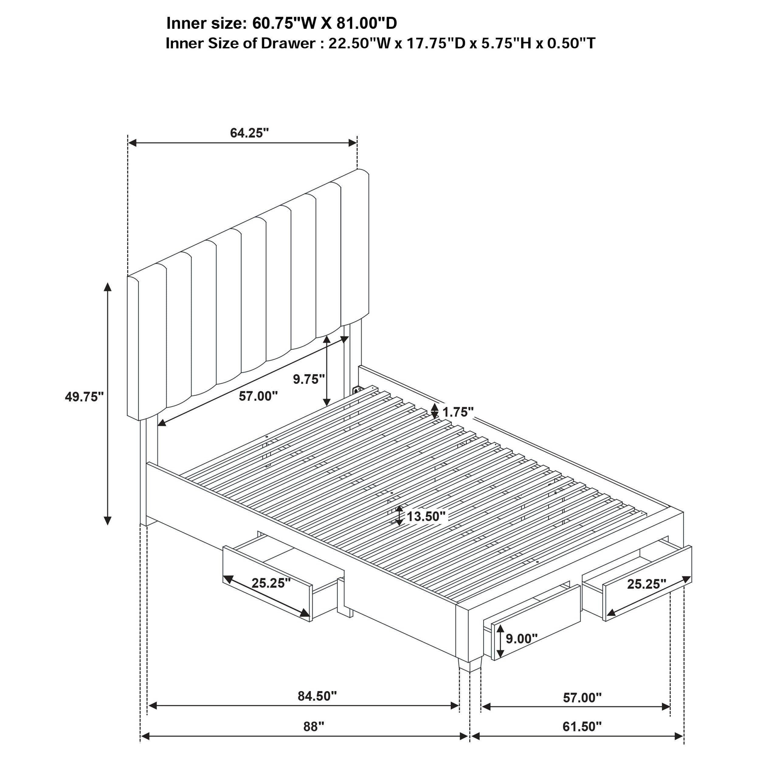 Wheatland Panel Storage Bed