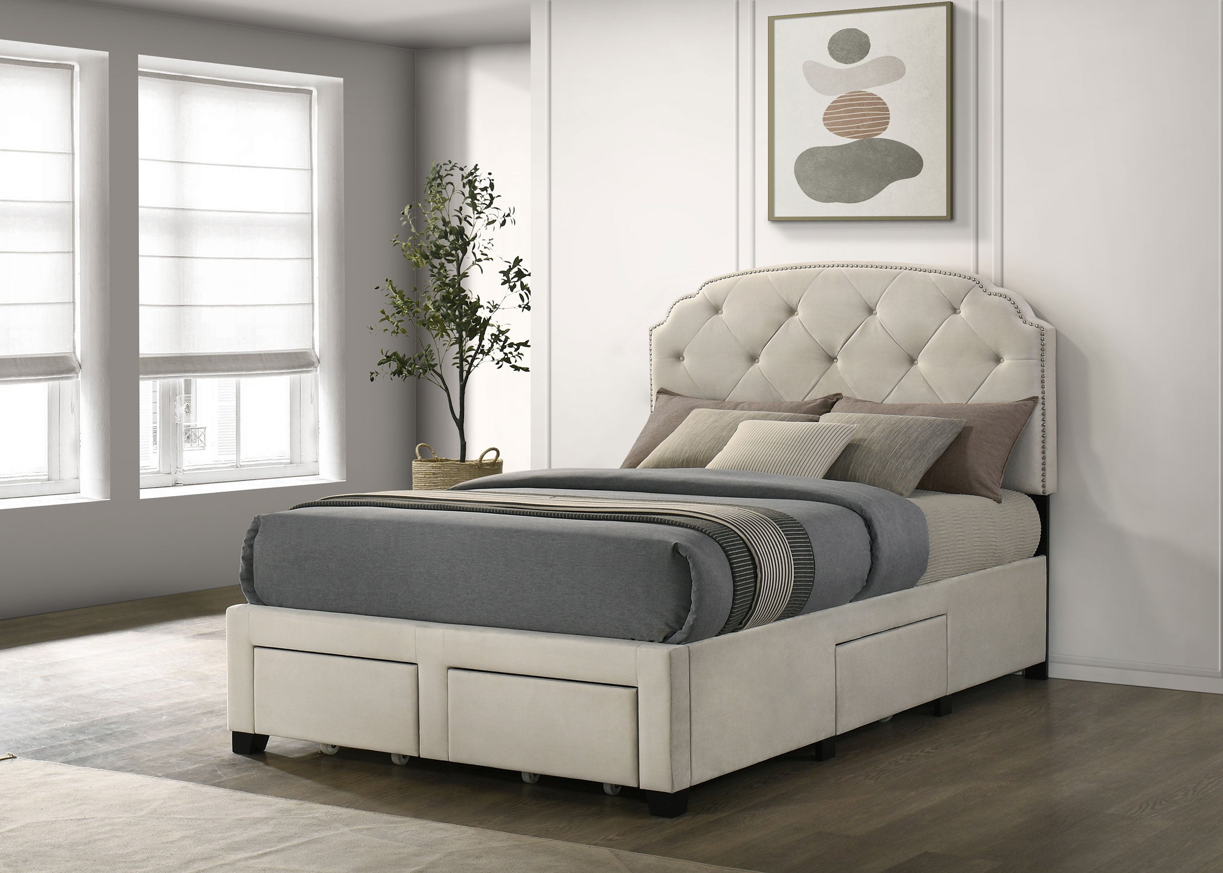 Marianna Panel Storage Bed