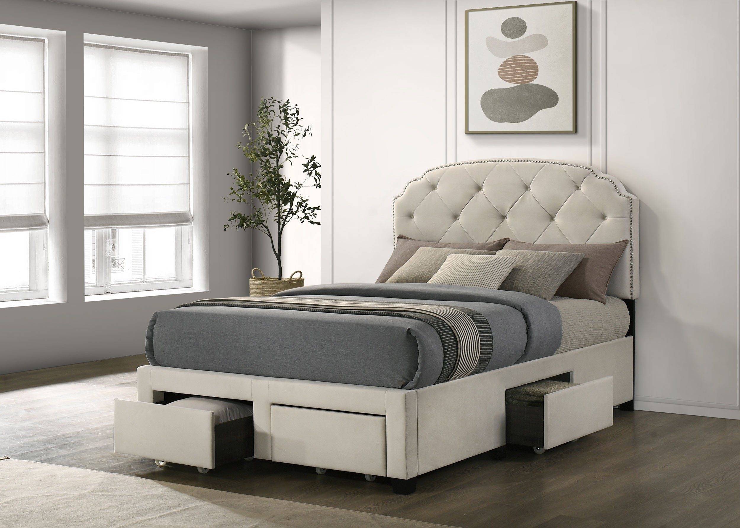Marianna Panel Storage Bed