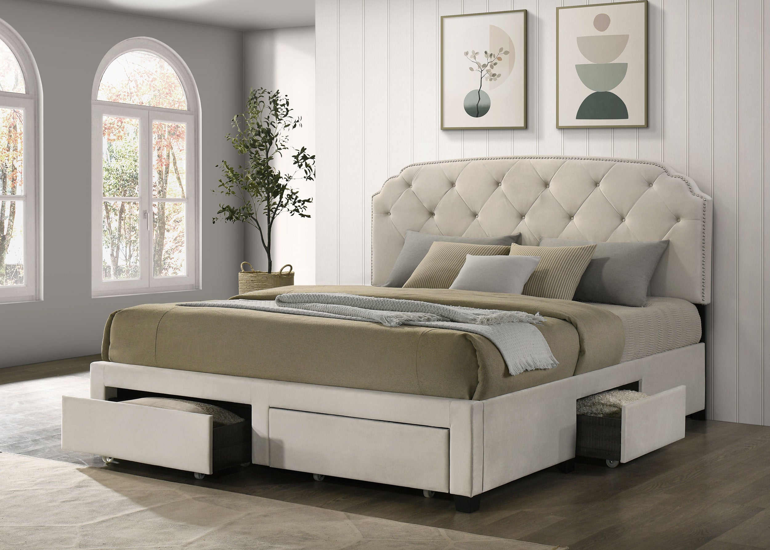 Marianna Panel Storage Bed