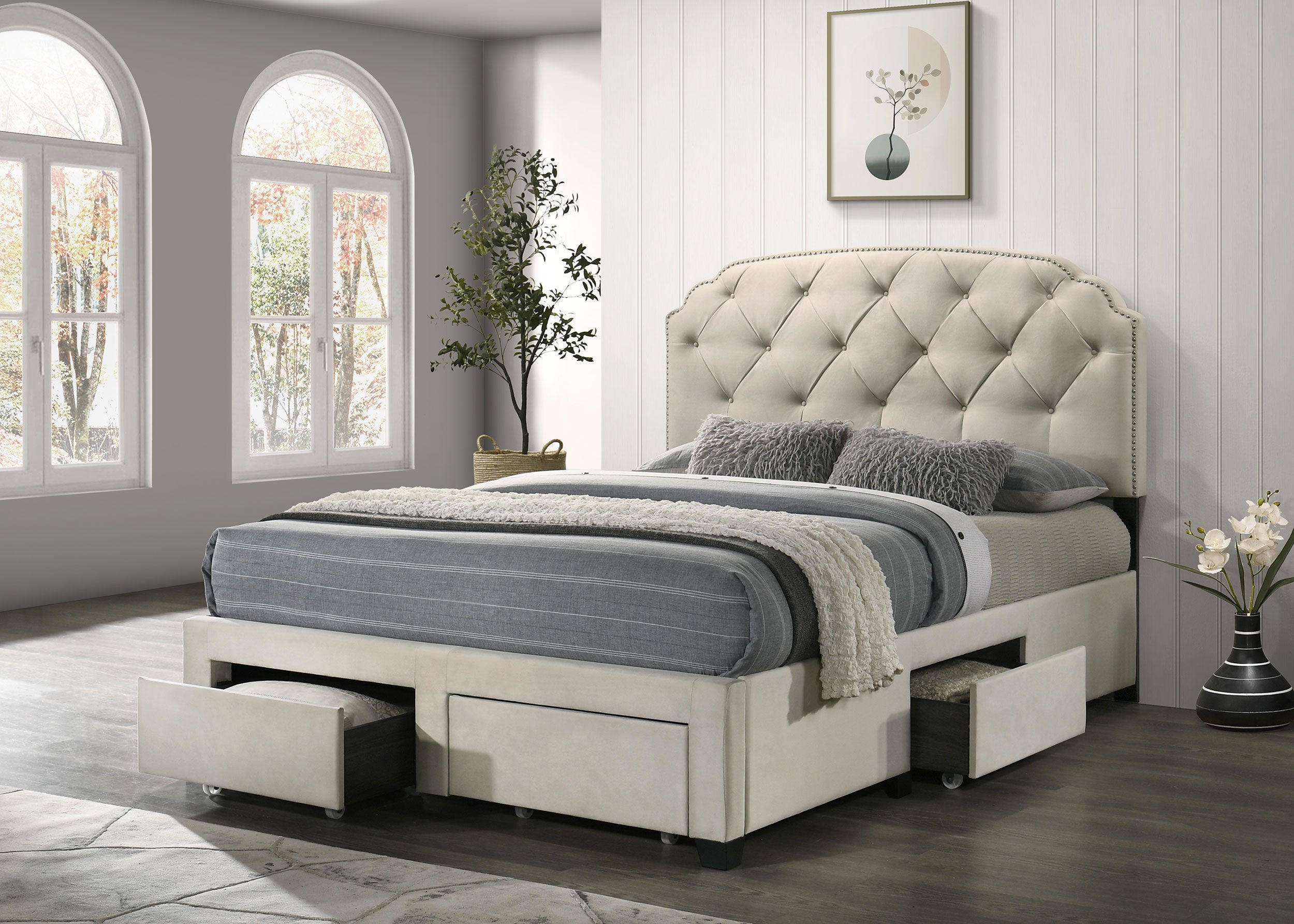 Marianna Panel Storage Bed