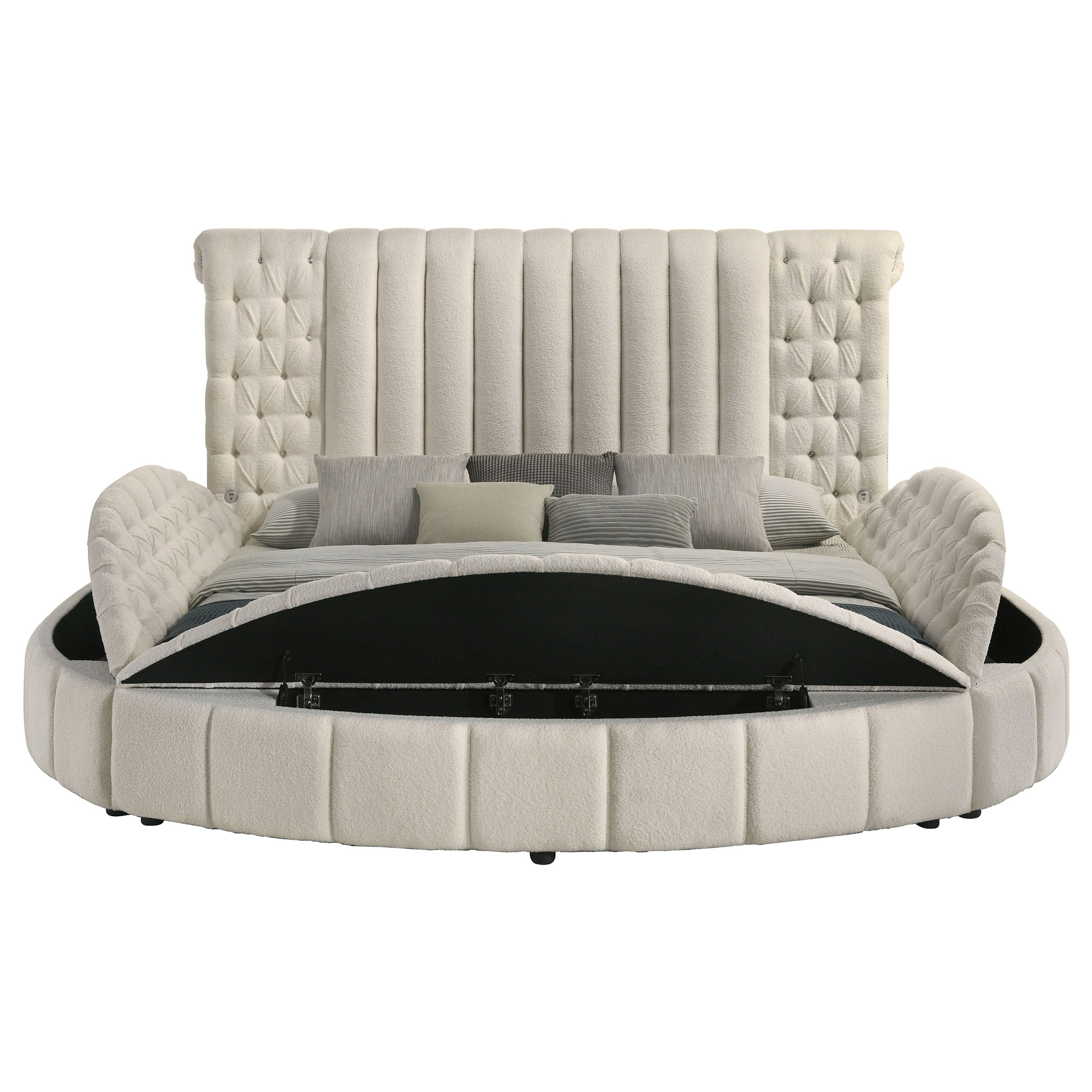 Sonya Upholstered Panel Storage Bed