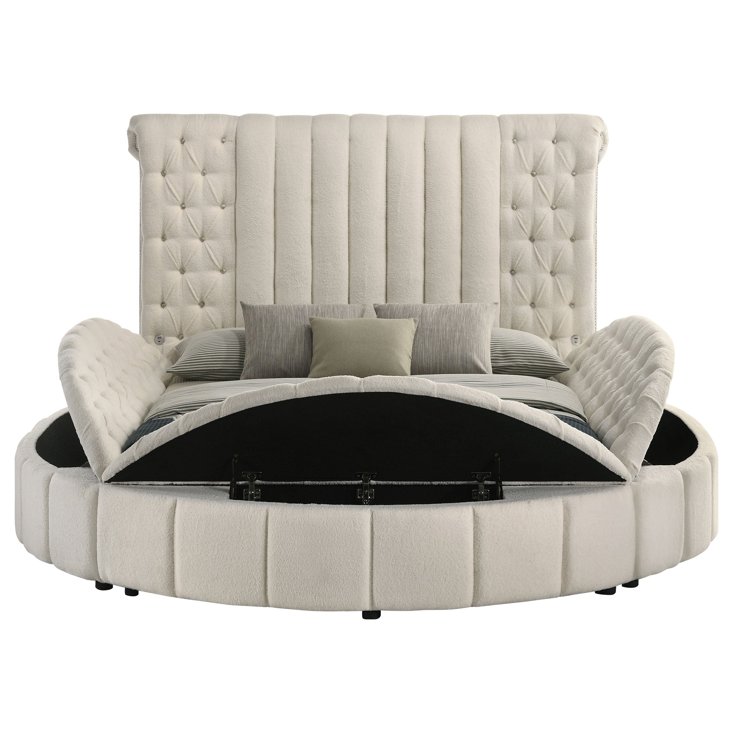 Sonya Upholstered Panel Storage Bed