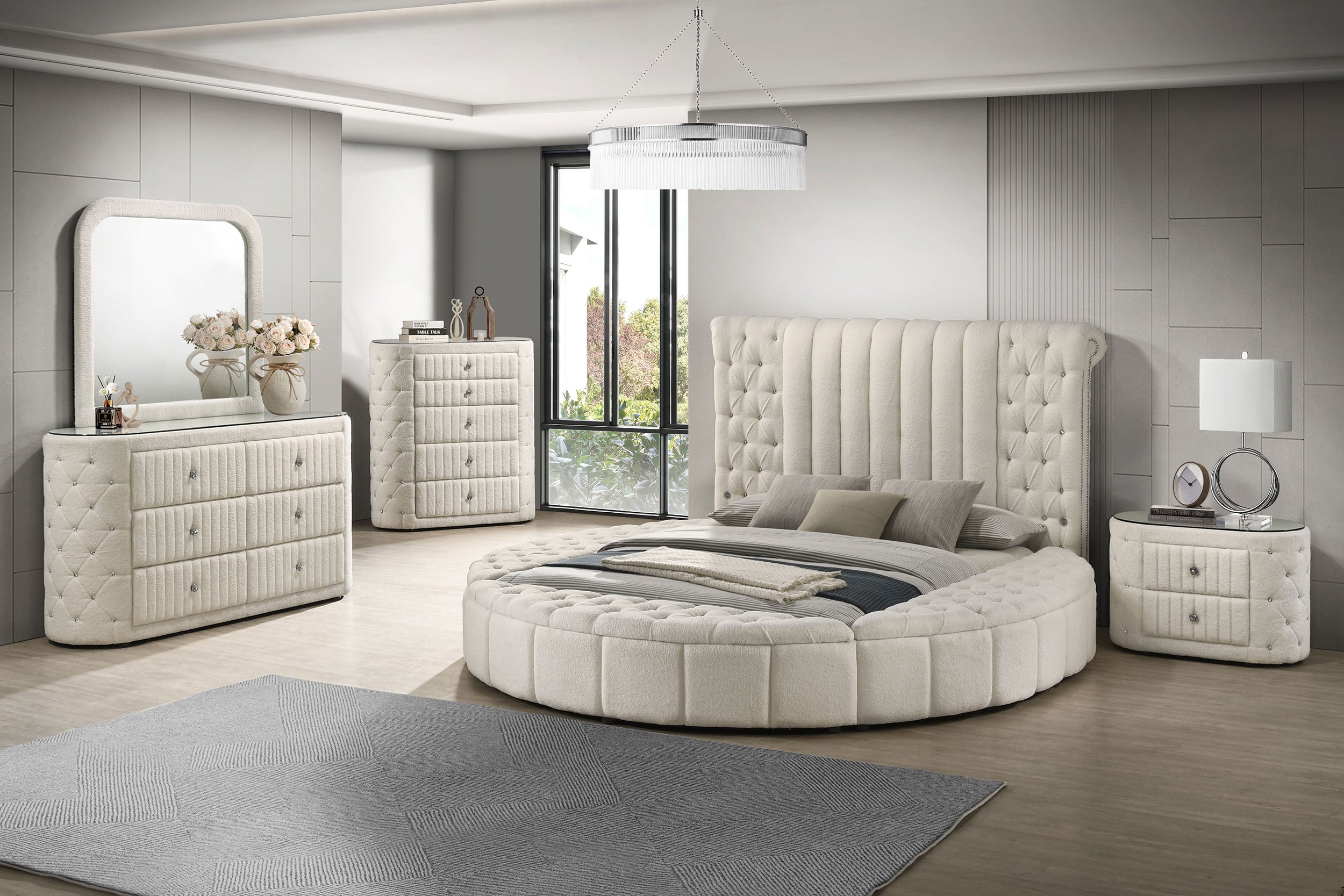 Sonya Upholstered Panel Storage Bed