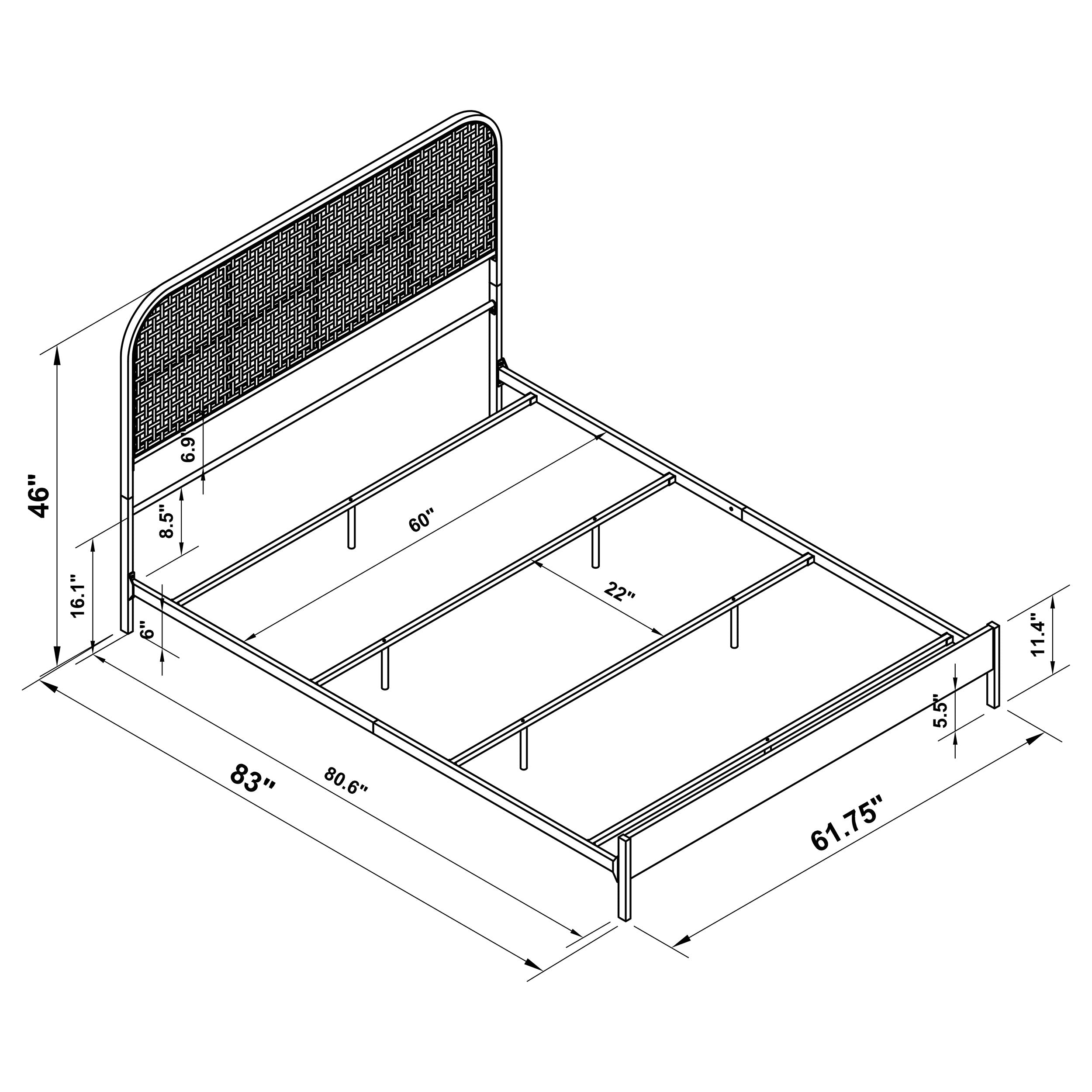 Amherst Metal Panel Bed