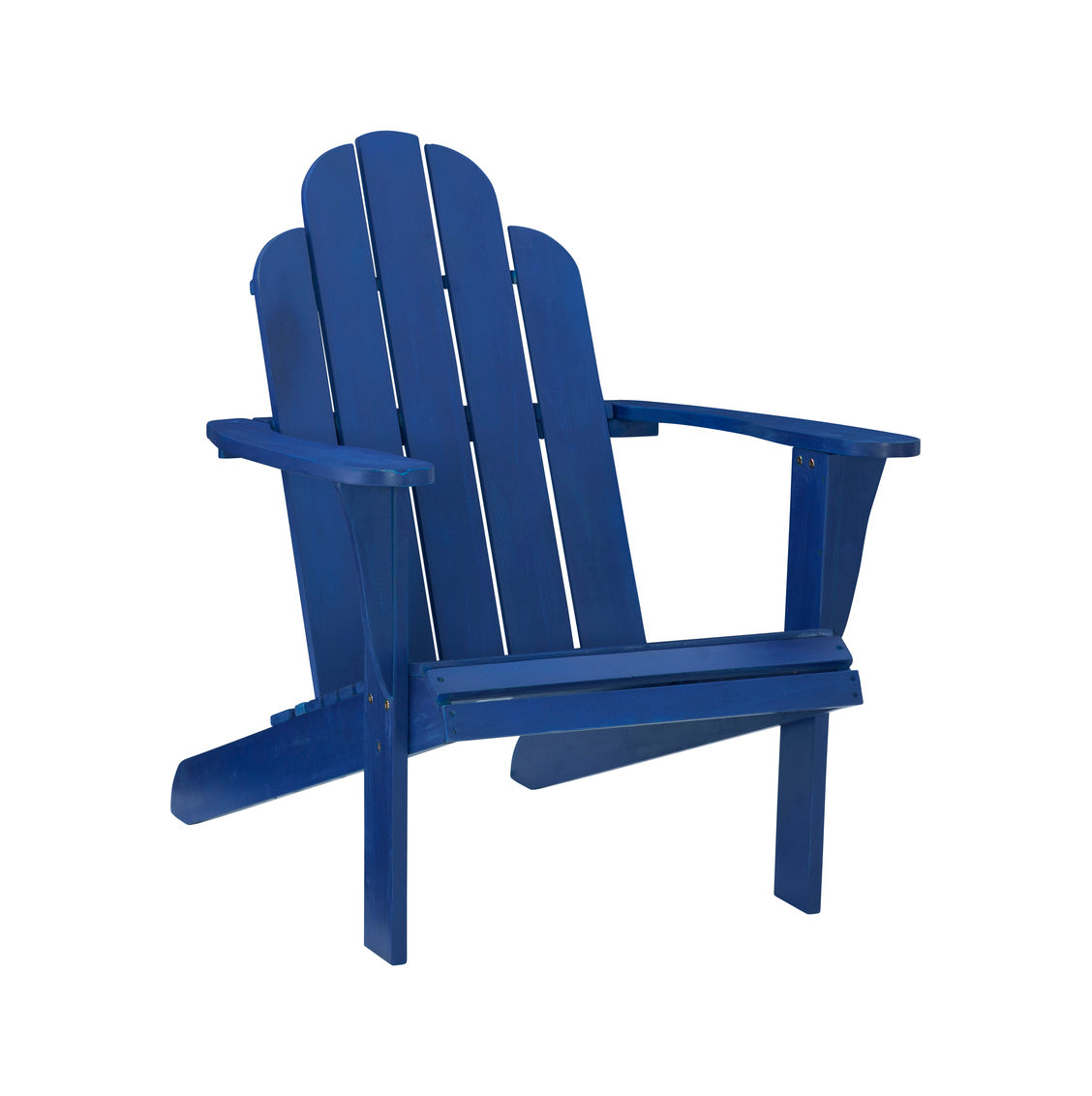 Linon Comfort Back Acacia Wood Out Door Adirondack Chair - Blue