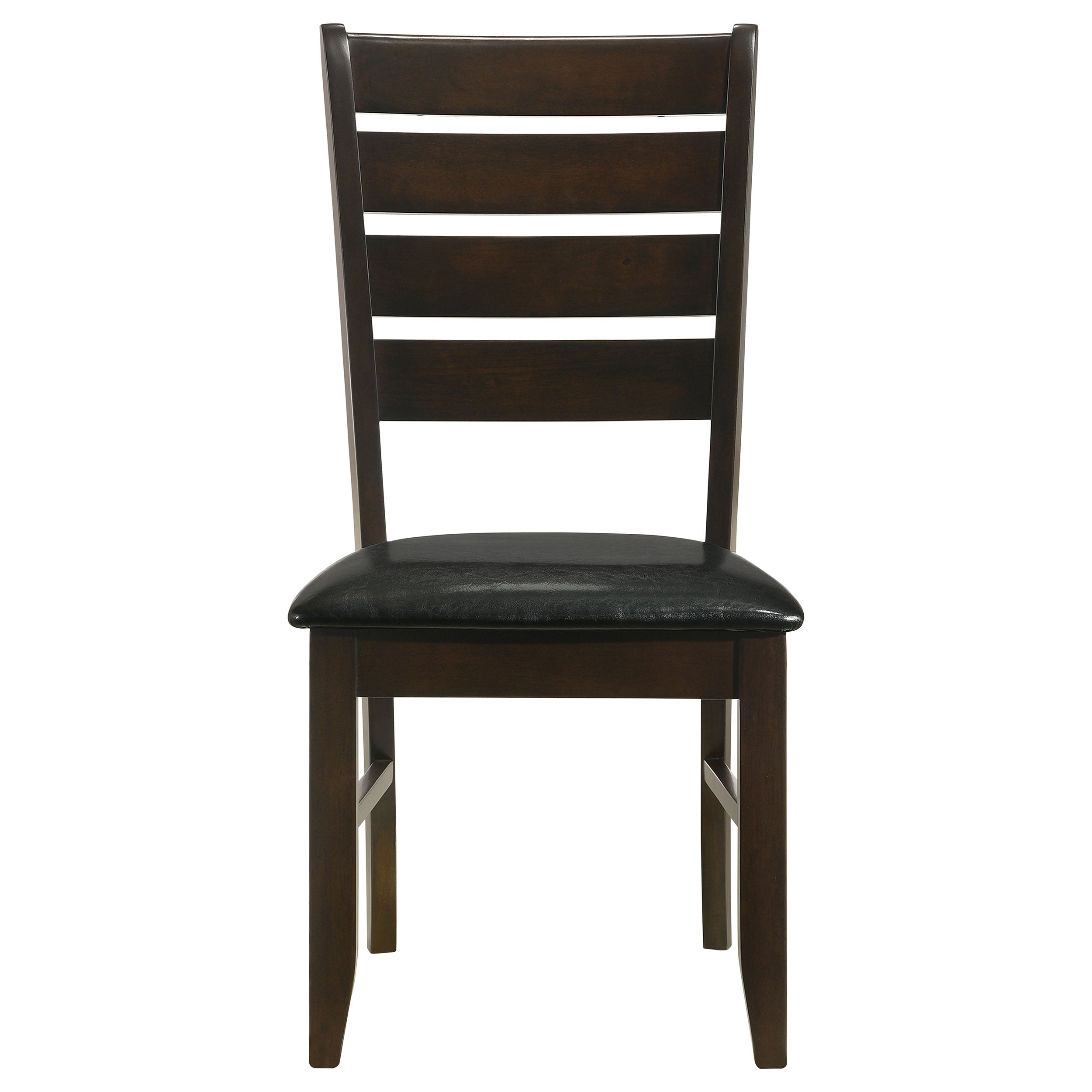 Dalila 5 pc Ladder Back Dining Room Set in Cappuccino and Black