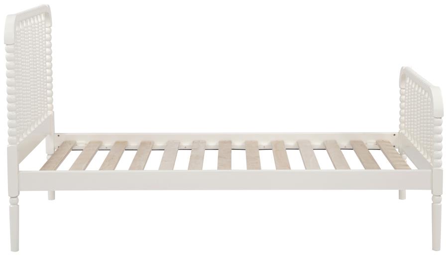 Jones Wood Twin Open Frame Bed In White