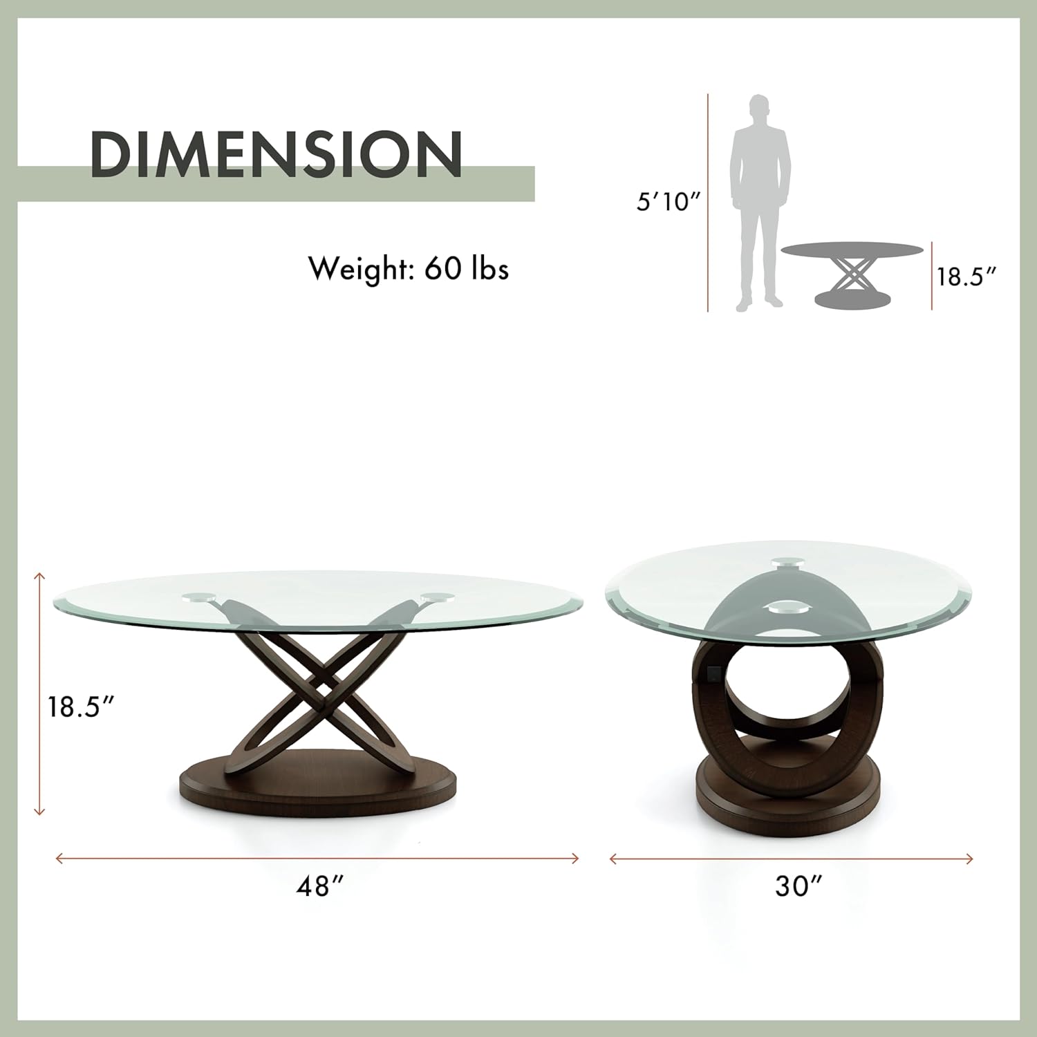 Darbunic Contemporary Wood Coffee Table in Dark Walnut