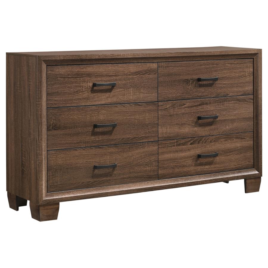 Brandon Queen Bedroom Set Medium Warm Brown