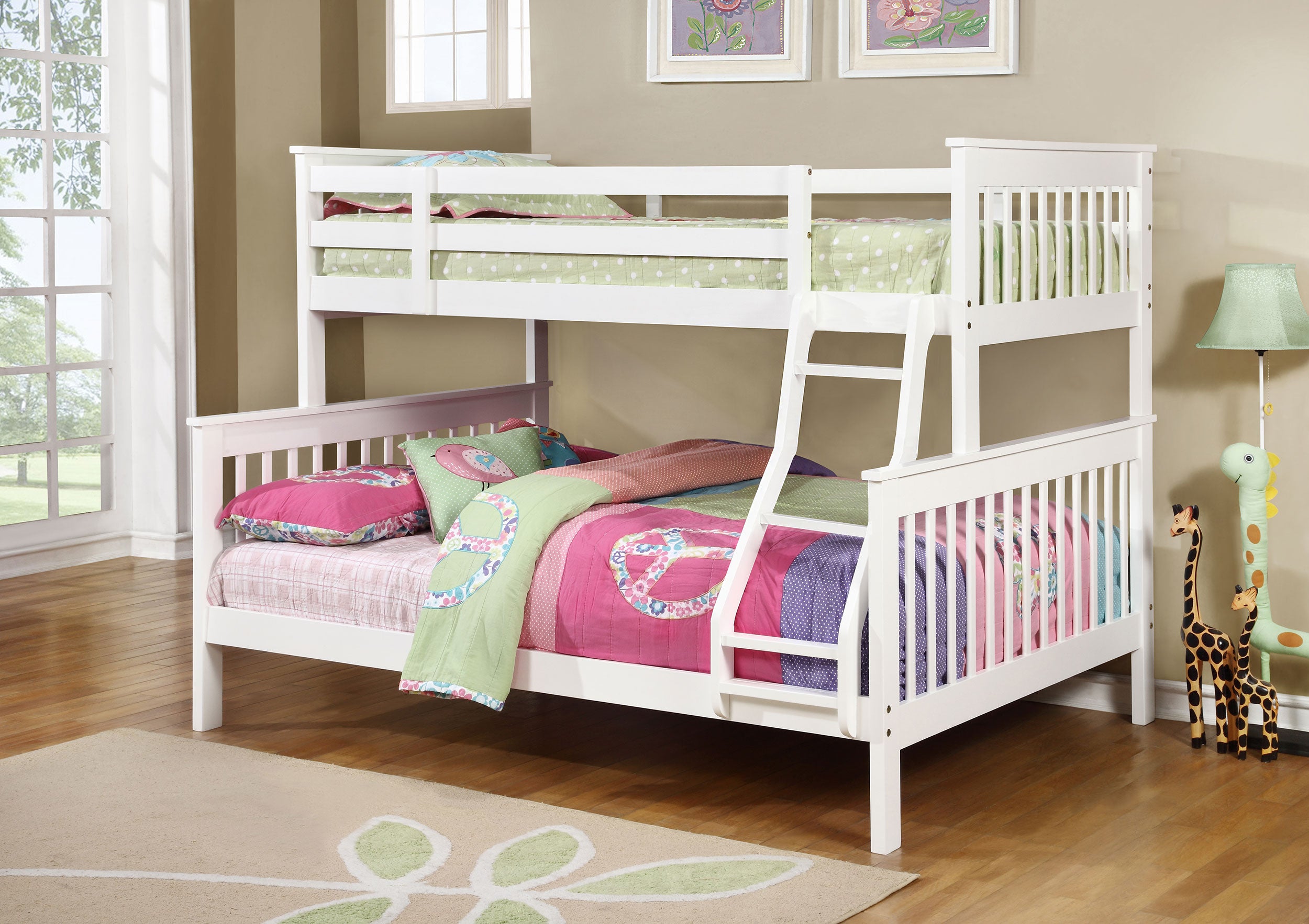 Chapman Wood Twin Over Full Bunk Bed