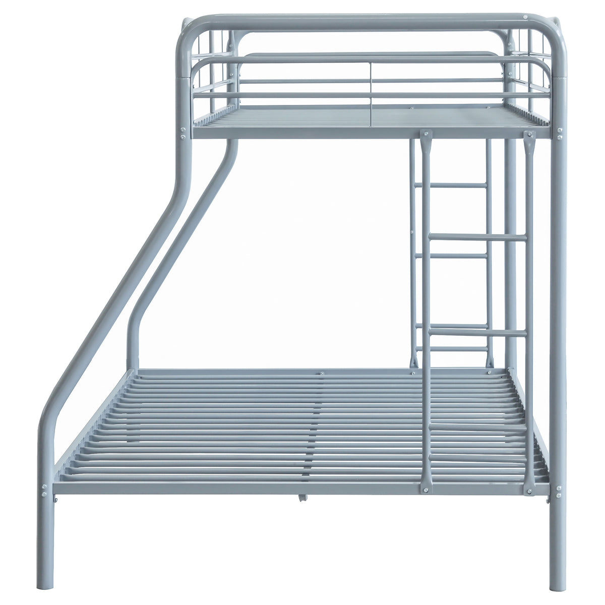 Carson Metal Twin Over Full Bunk Bed Glossy Silver