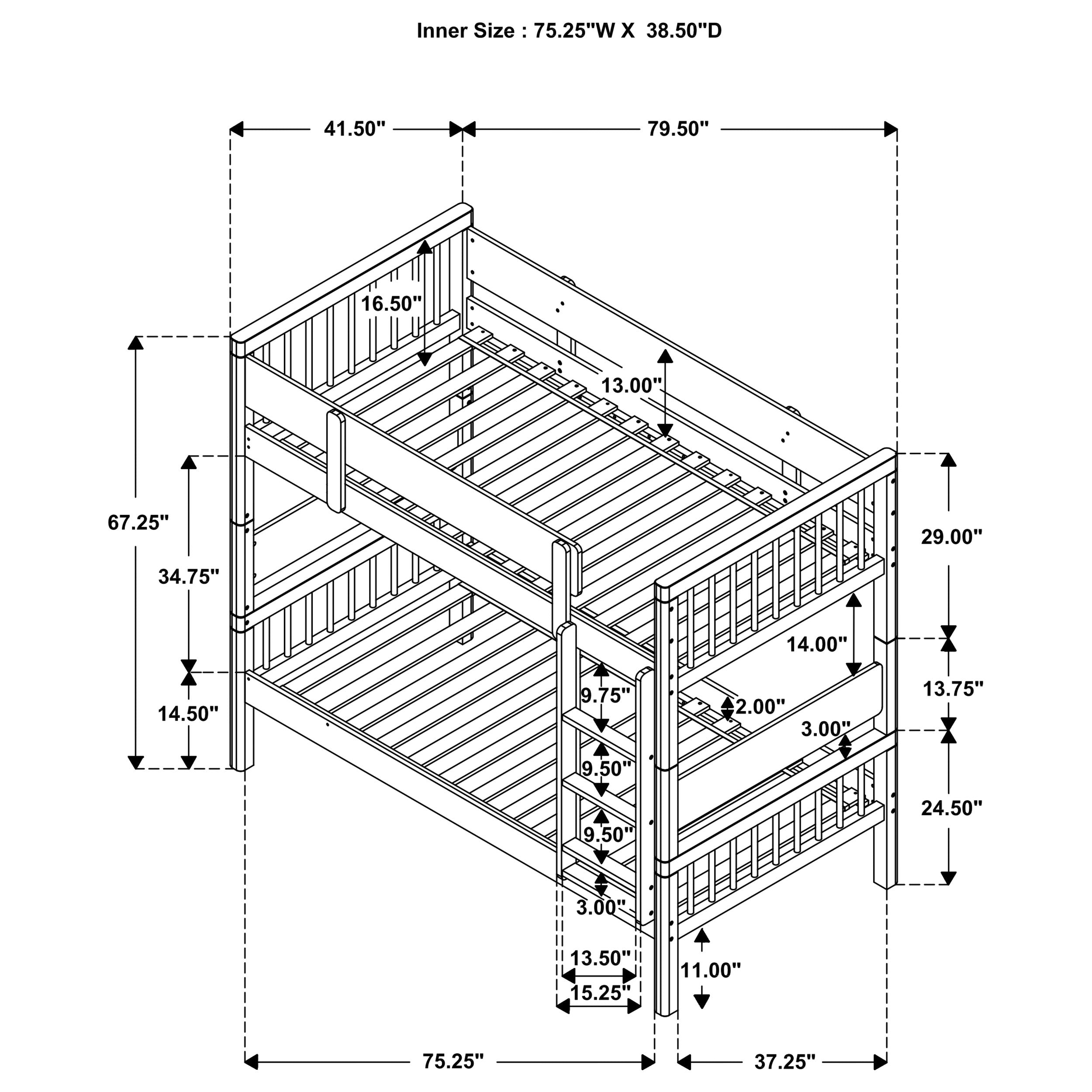 Dakota Wood Bunk Bed