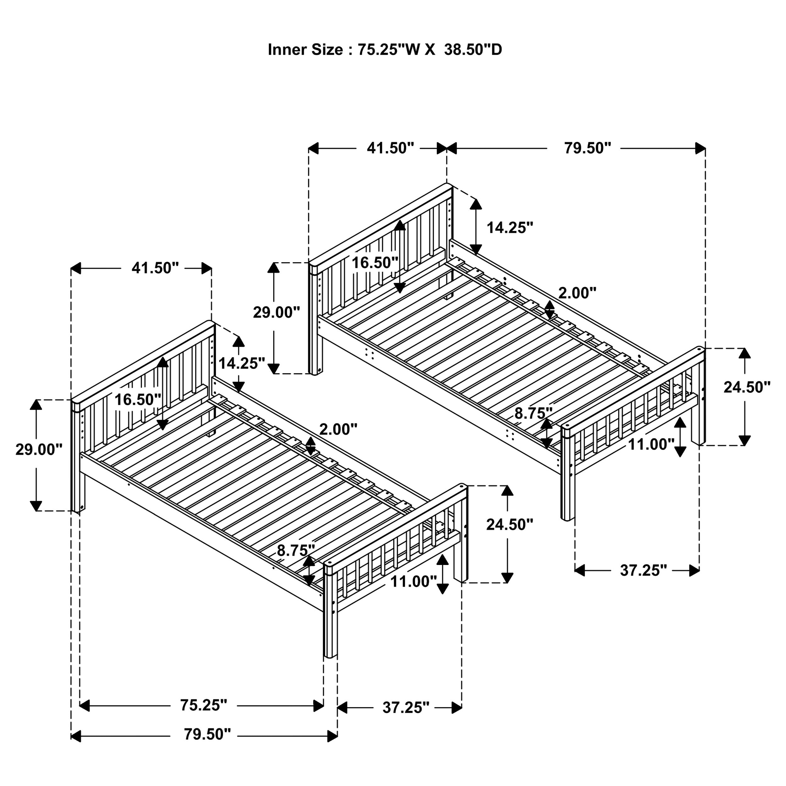 Dakota Wood Bunk Bed