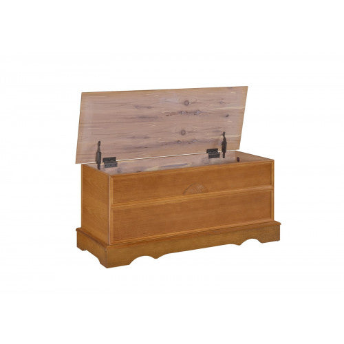 Paula Rectangular Cedar Chest Honey