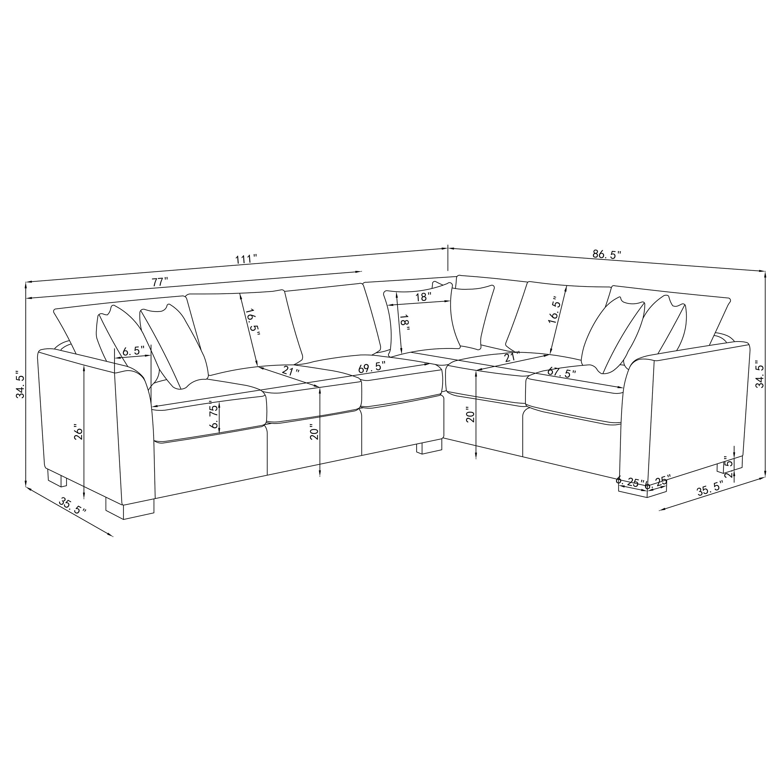 Ashford Sleeper Sectional Sofa