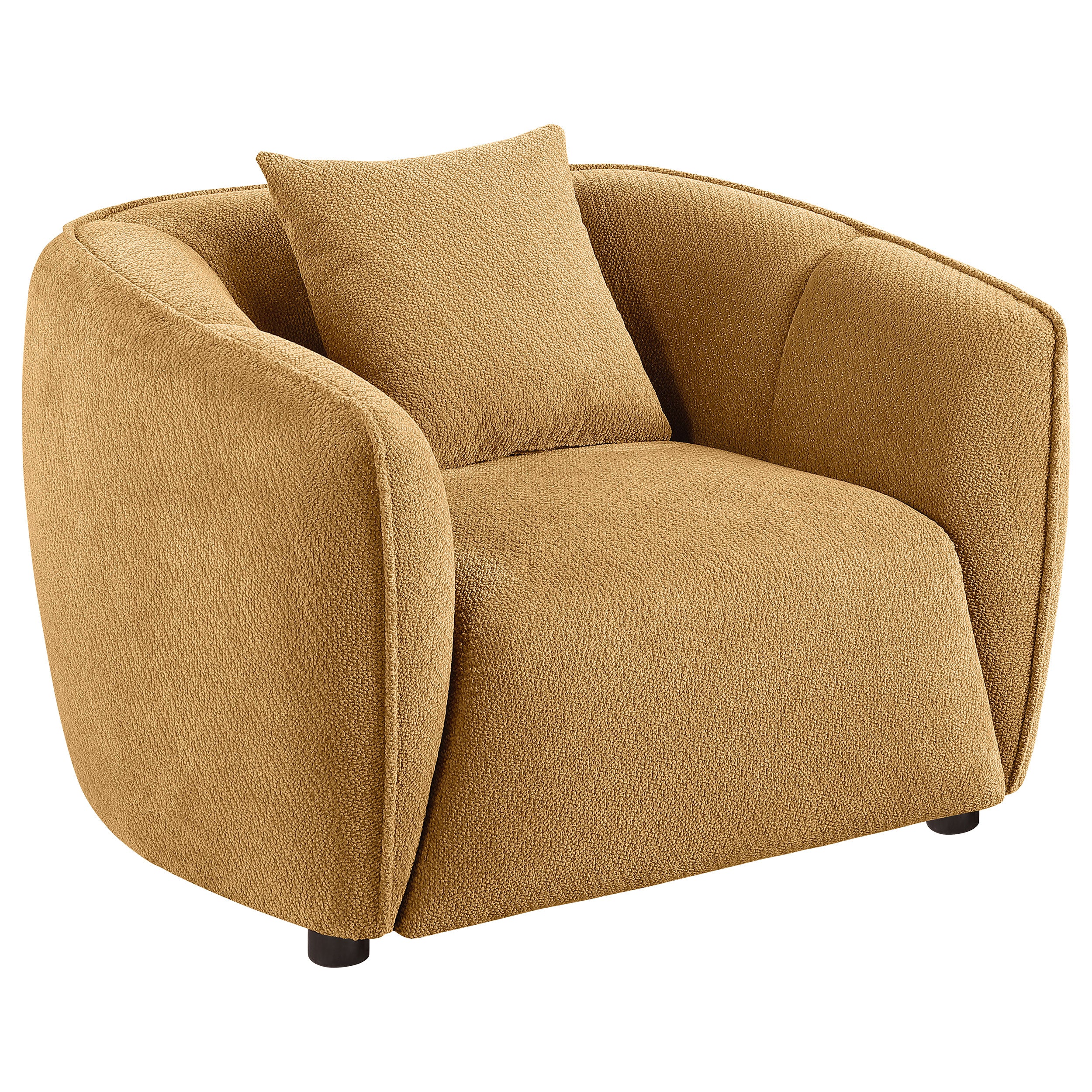 Aleisha 3-piece Fabric Upholstered Sofa Set In Mustard Yellow