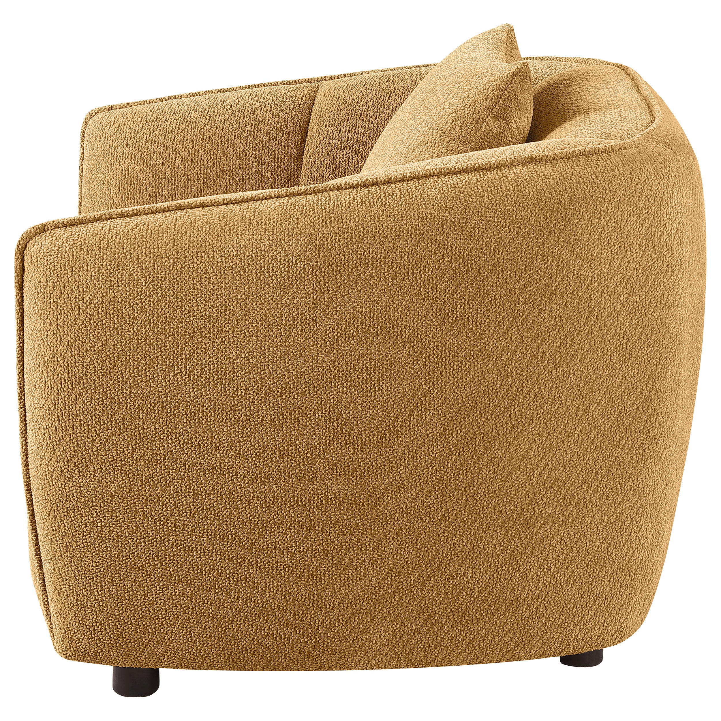 Aleisha Fabric Upholstered Accent Chair In Mustard Yellow