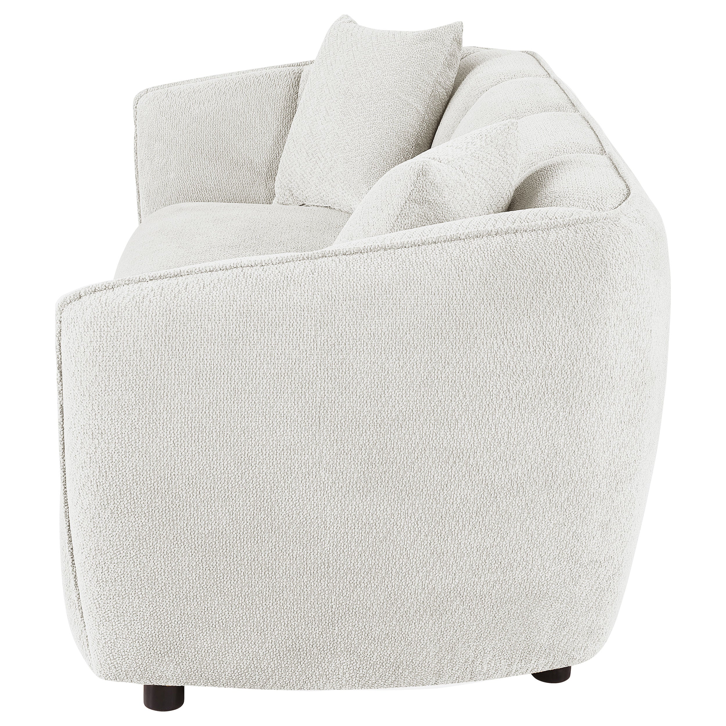 Aleisha Fabric Upholstered Sofa In Sand