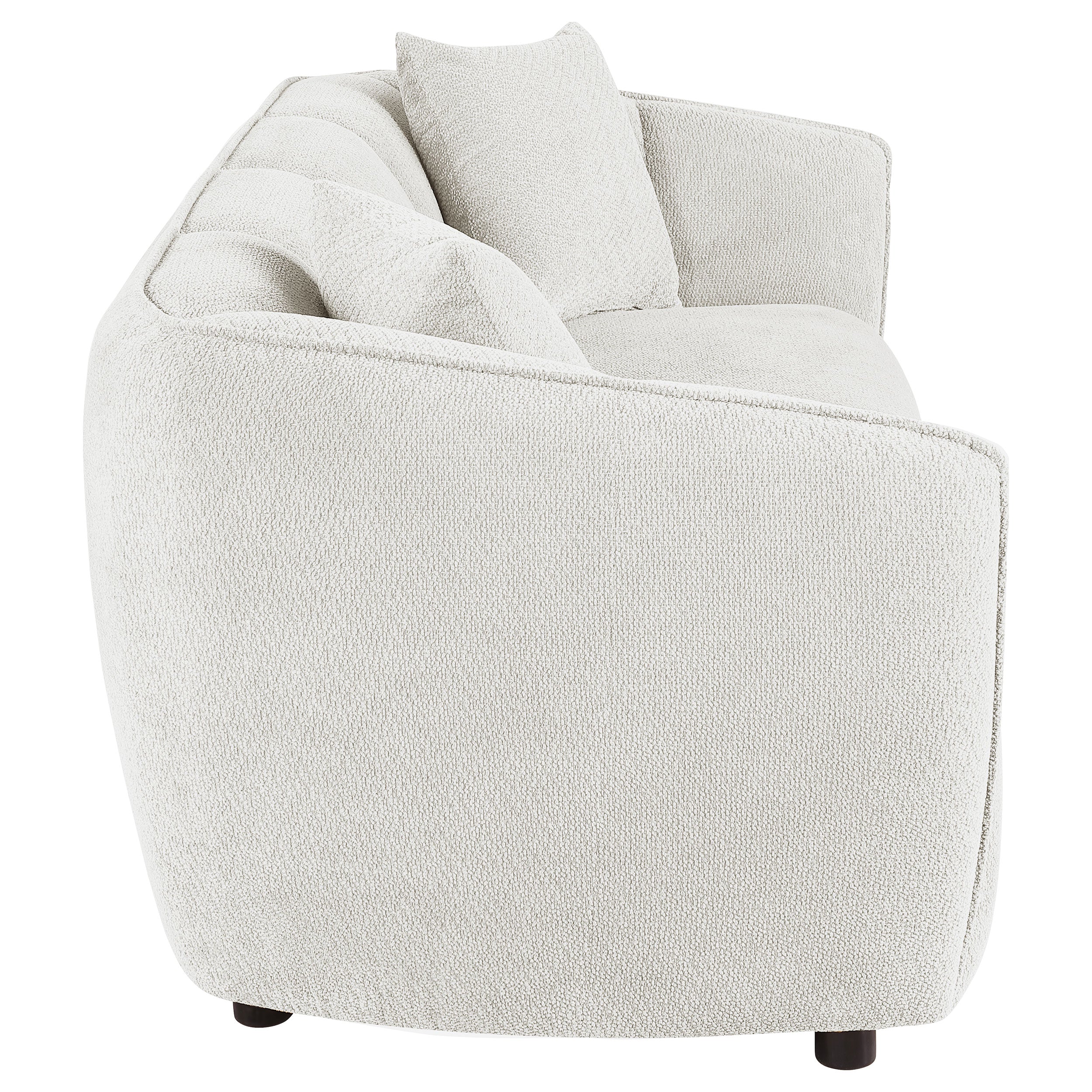 Aleisha Fabric Upholstered Sofa In Sand