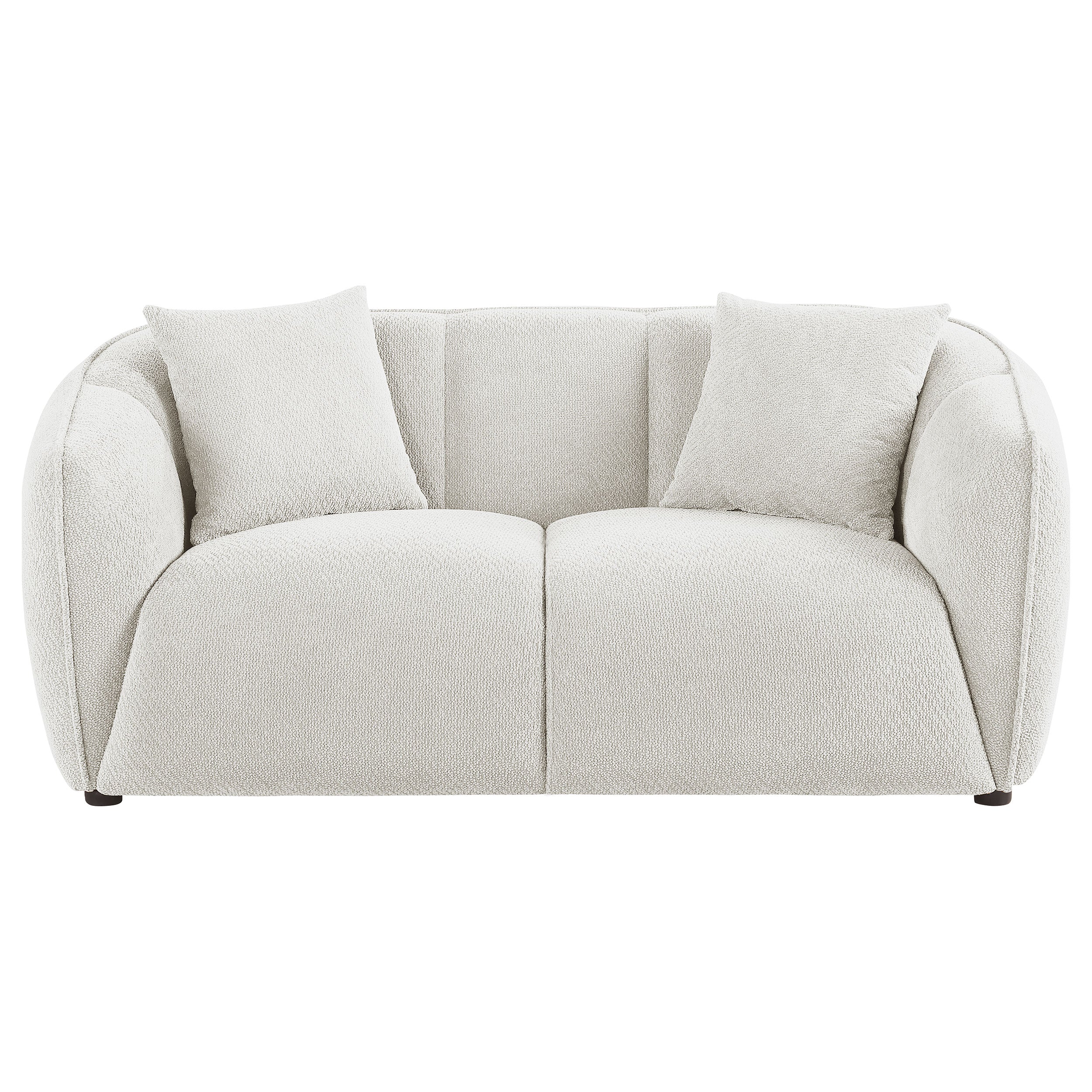 Aleisha Fabric Upholstered Loveseat Sand