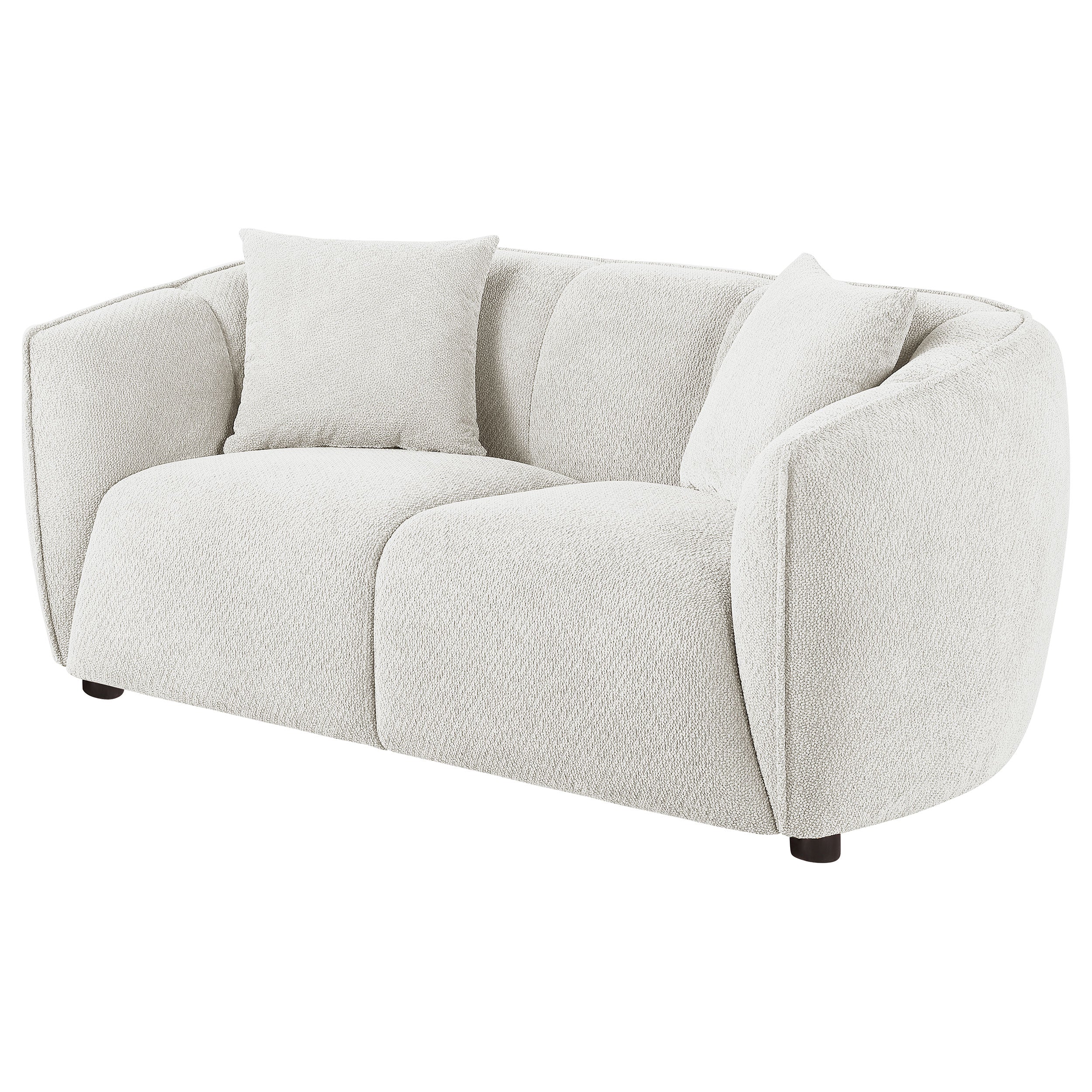 Aleisha Fabric Upholstered Loveseat Sand