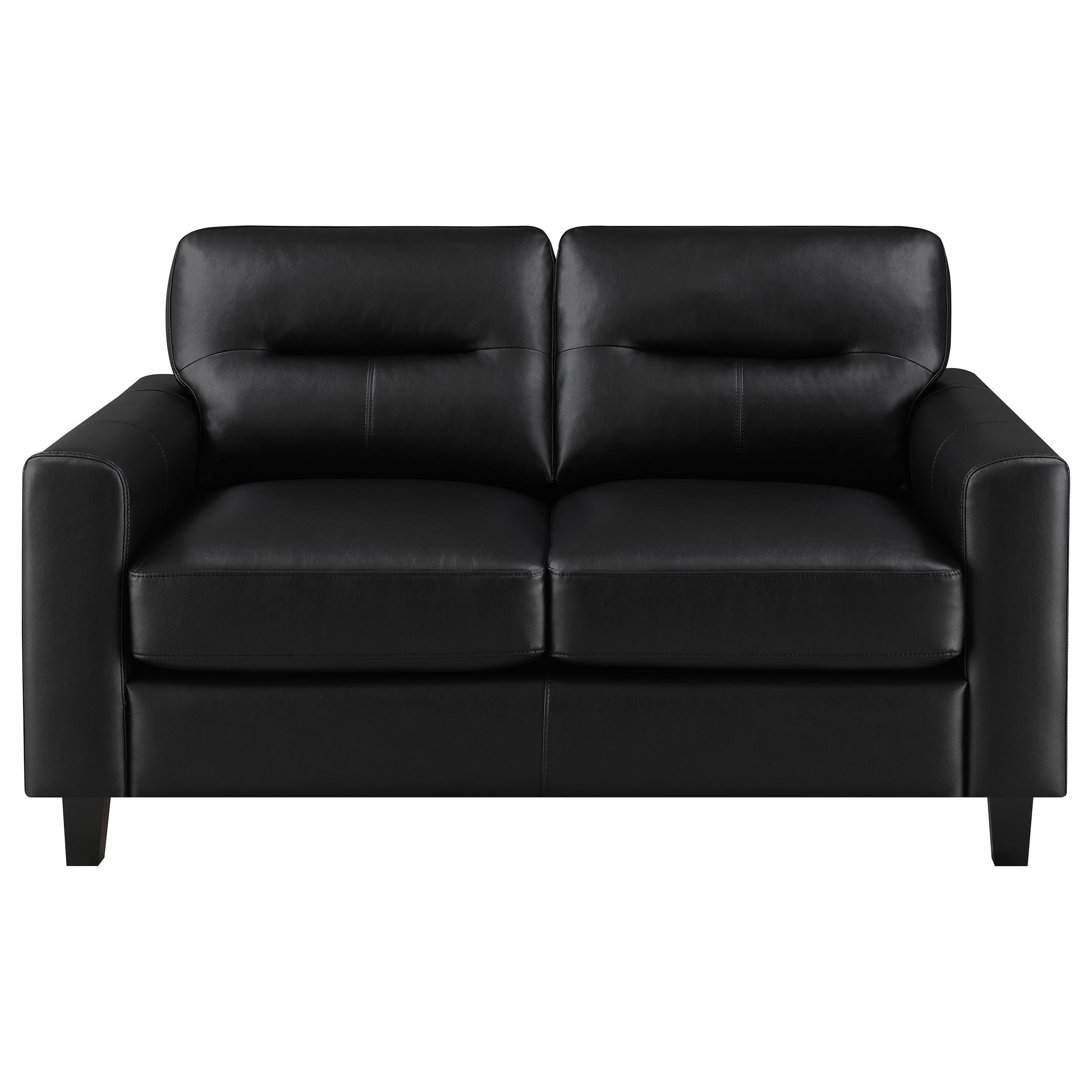 Scotland Sofa Set - 3 Piece - Black