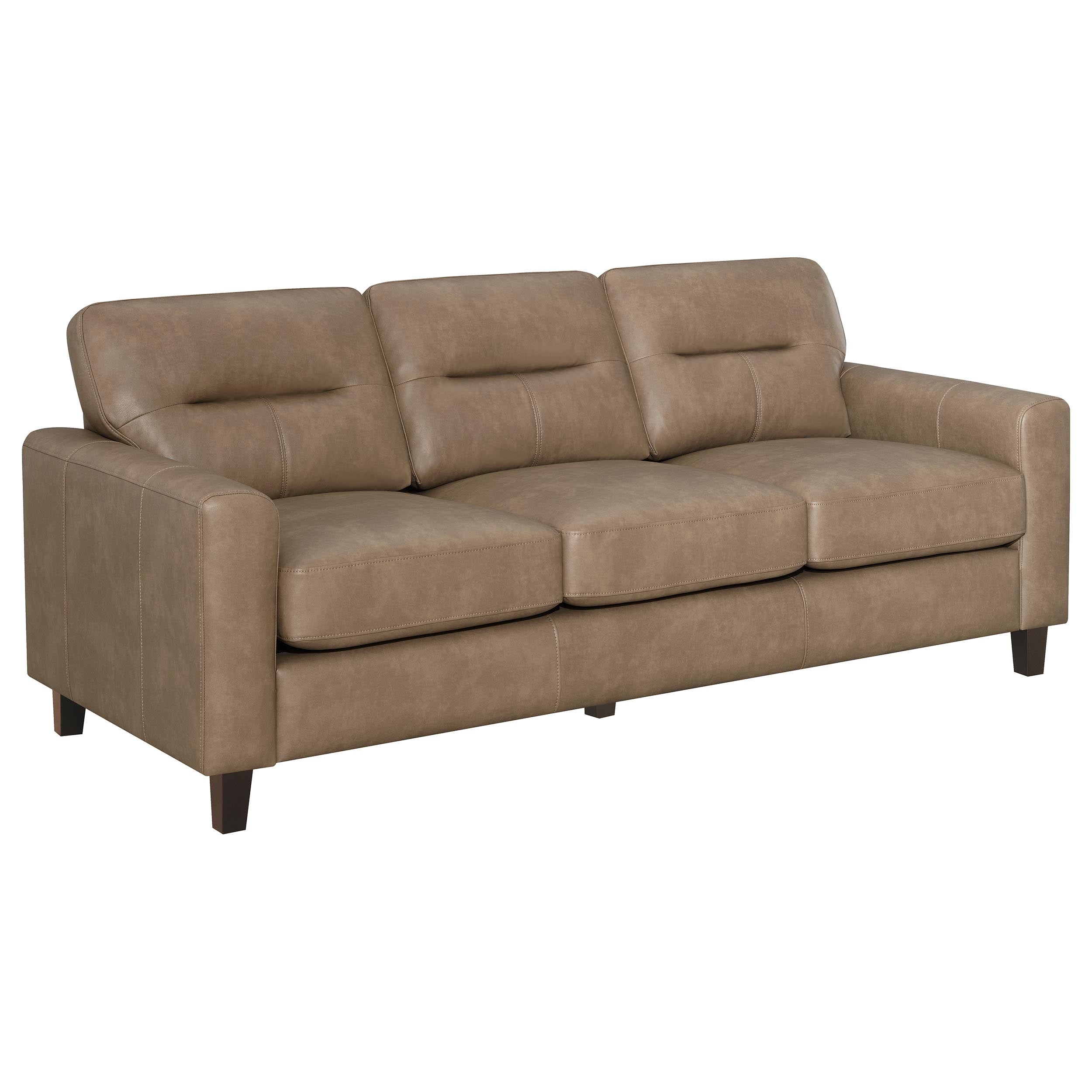 Scotland Sofa Set - 3 Piece - Brown