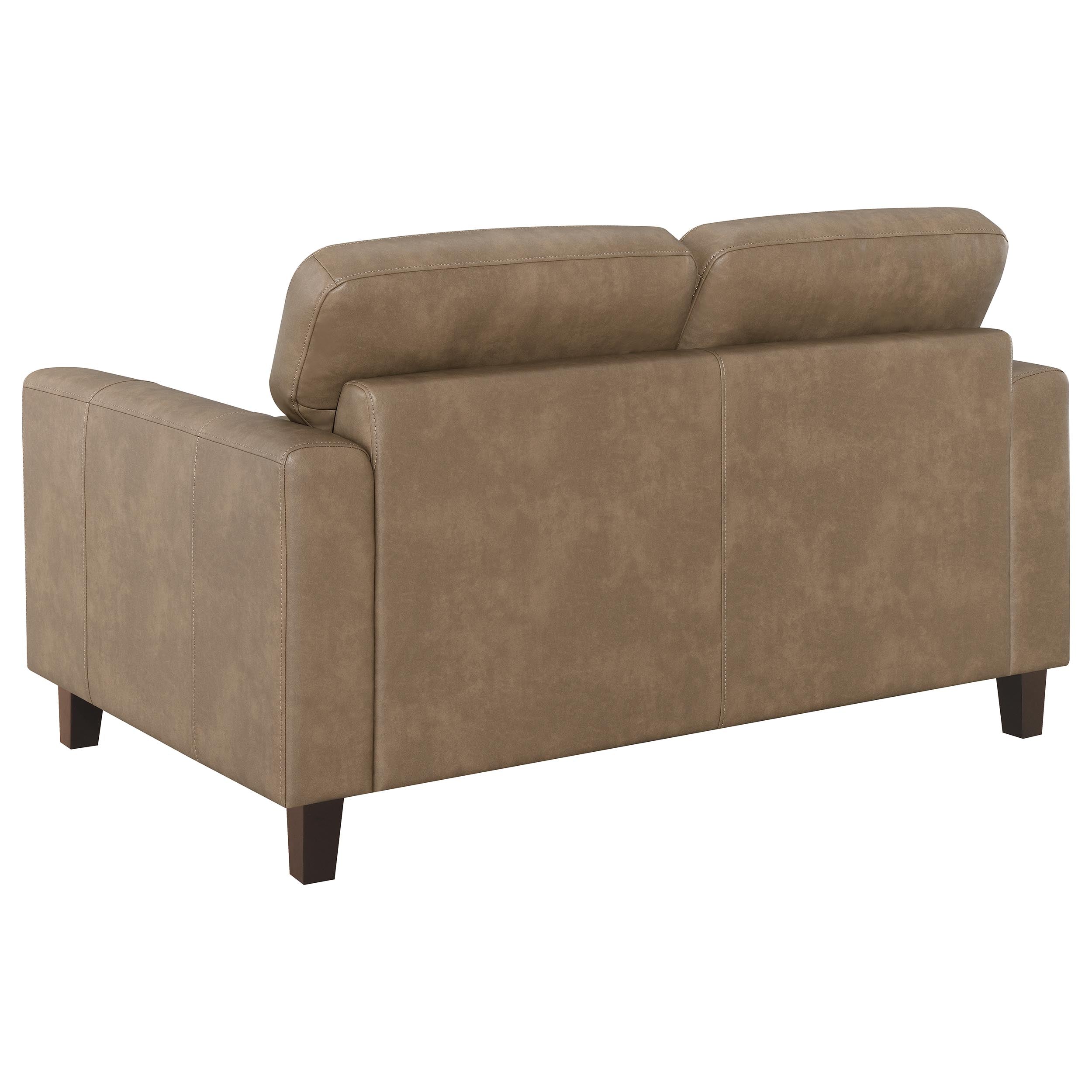 Scotland Sofa Set - 3 Piece - Brown