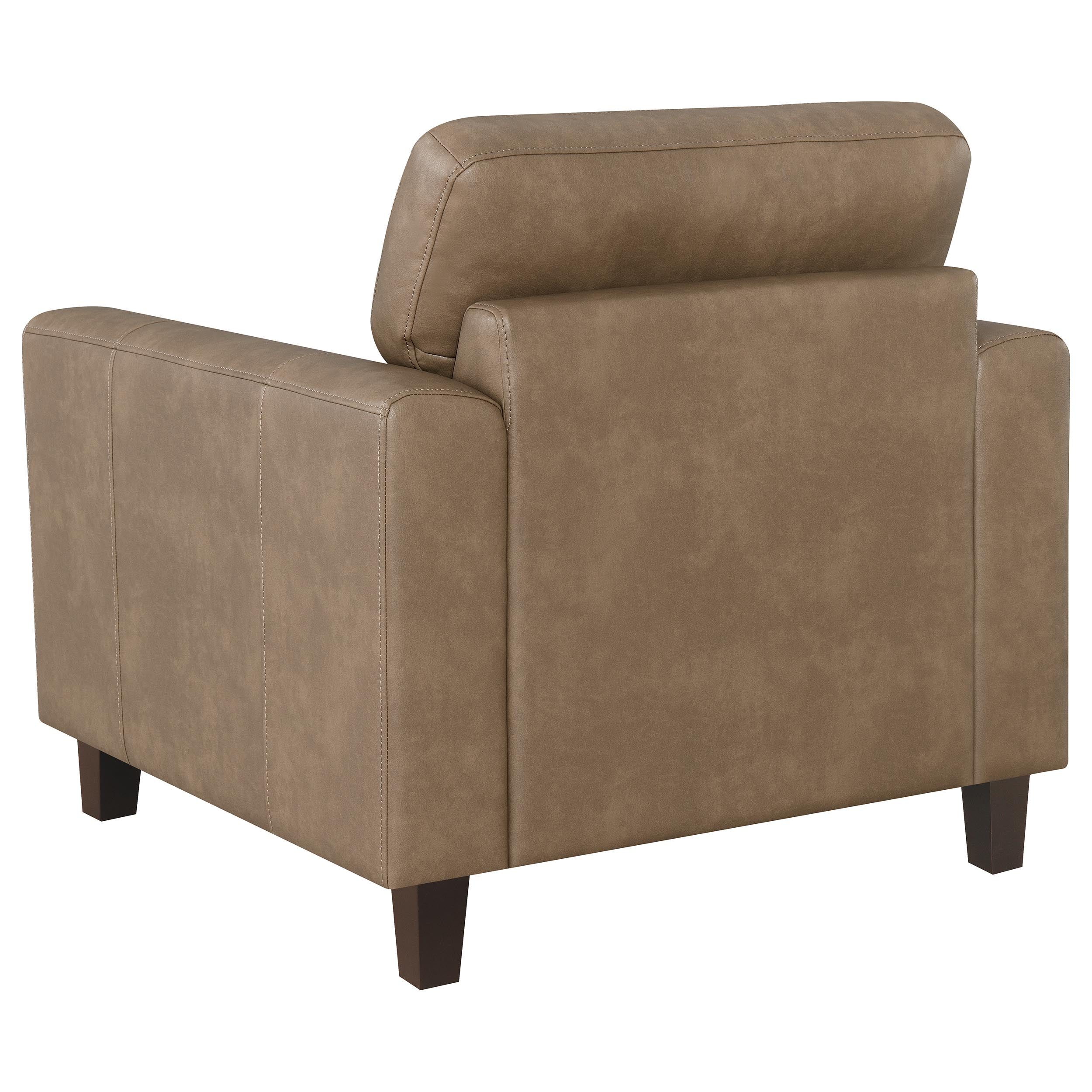 Scotland Sofa Set - 3 Piece - Brown