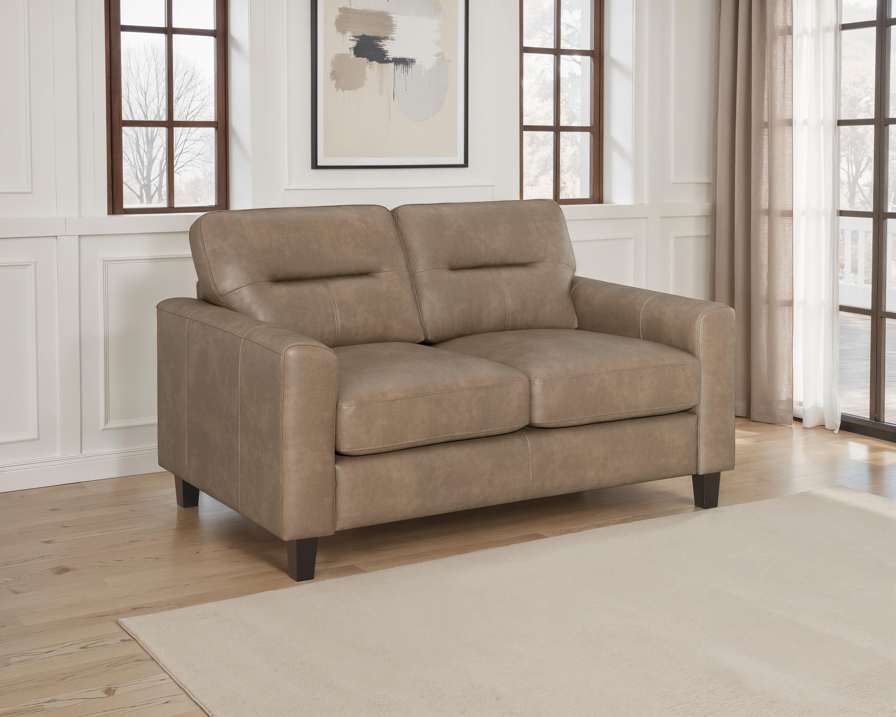 Scotland Loveseat - Brown