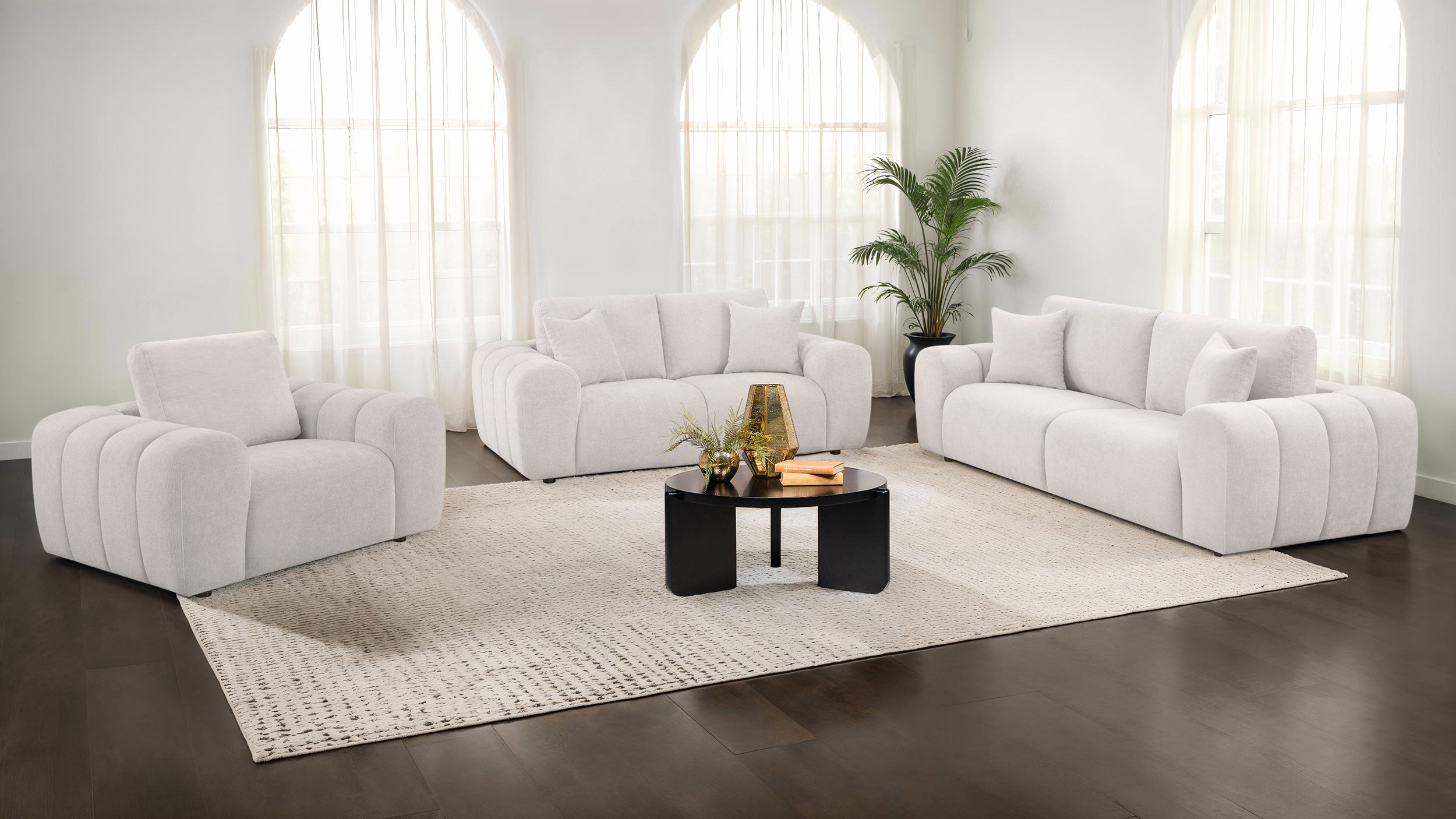 Burnett Loveseat - Ivory