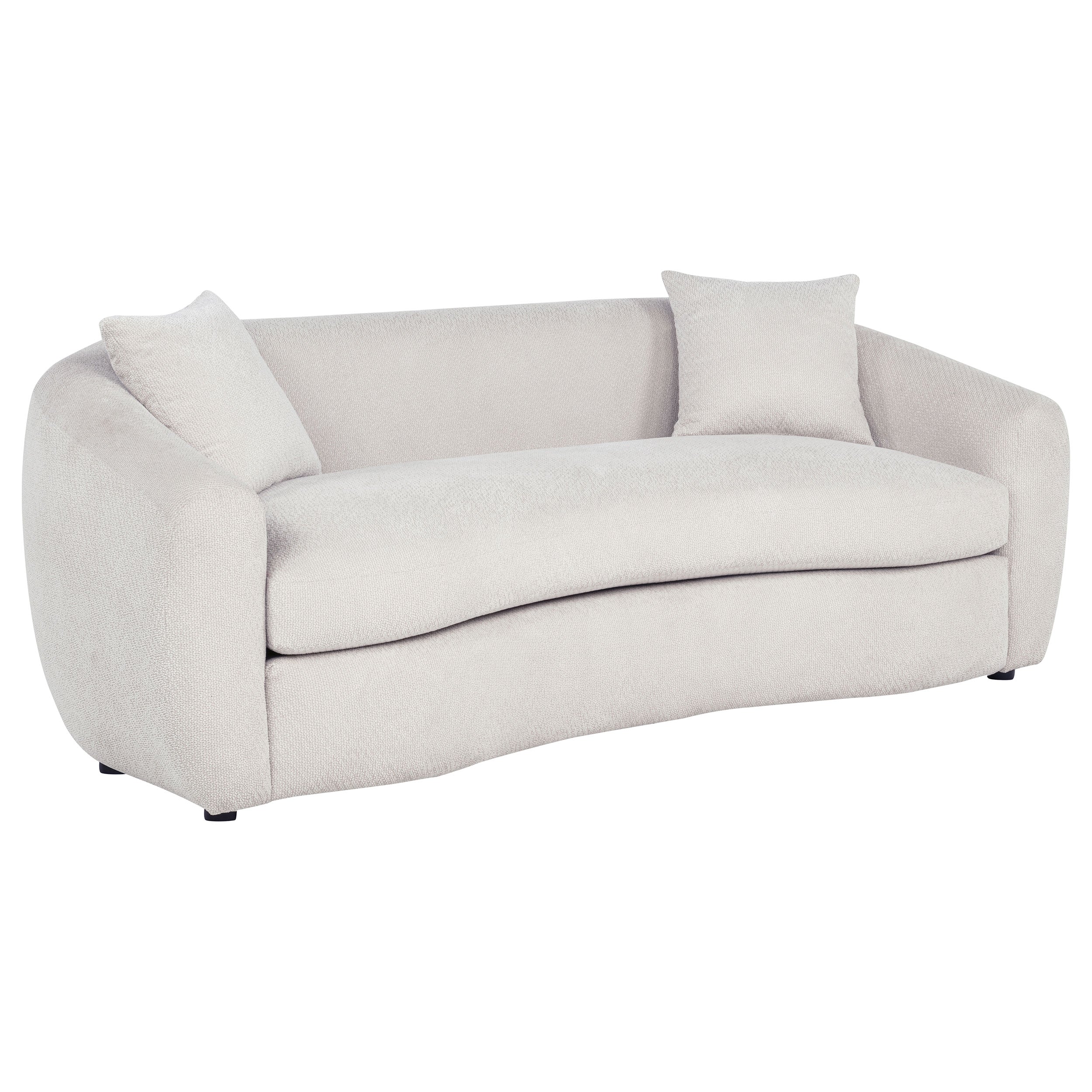 Isabella 2-piece Fabric Upholstered Sofa Set In Sand