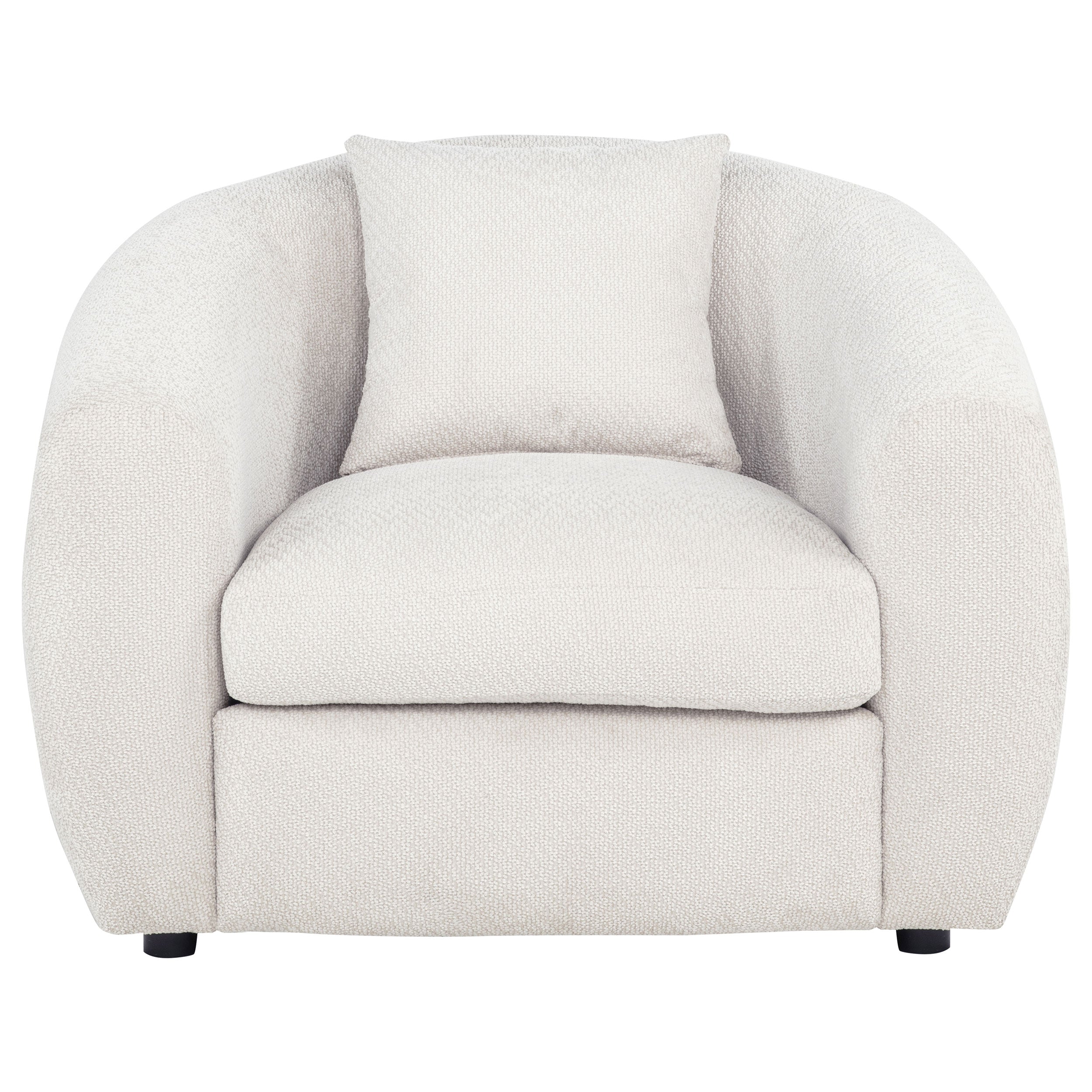 Isabella Fabric Upholstered Accent Chair In Sand