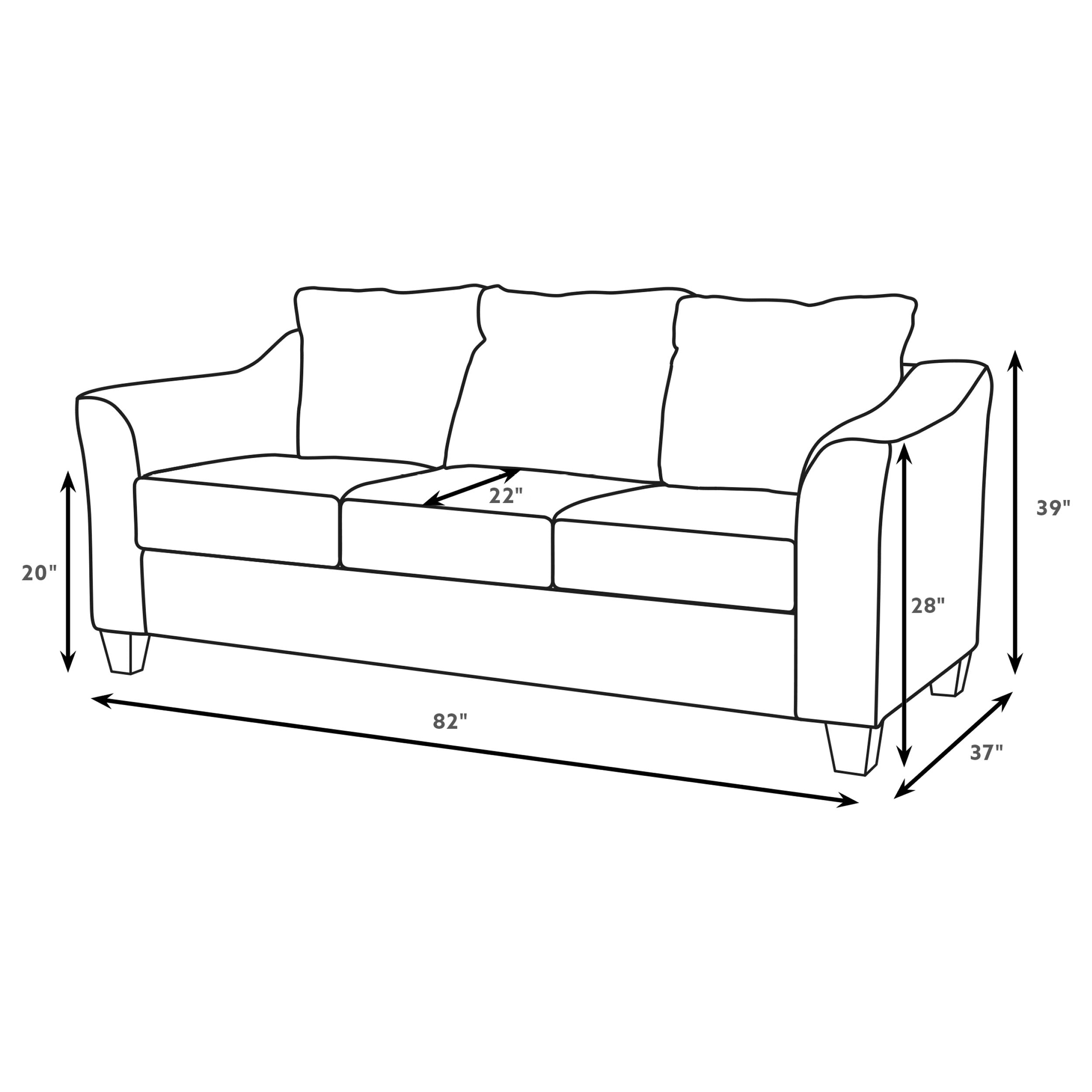 Salizar Sofa - Charcoal Grey