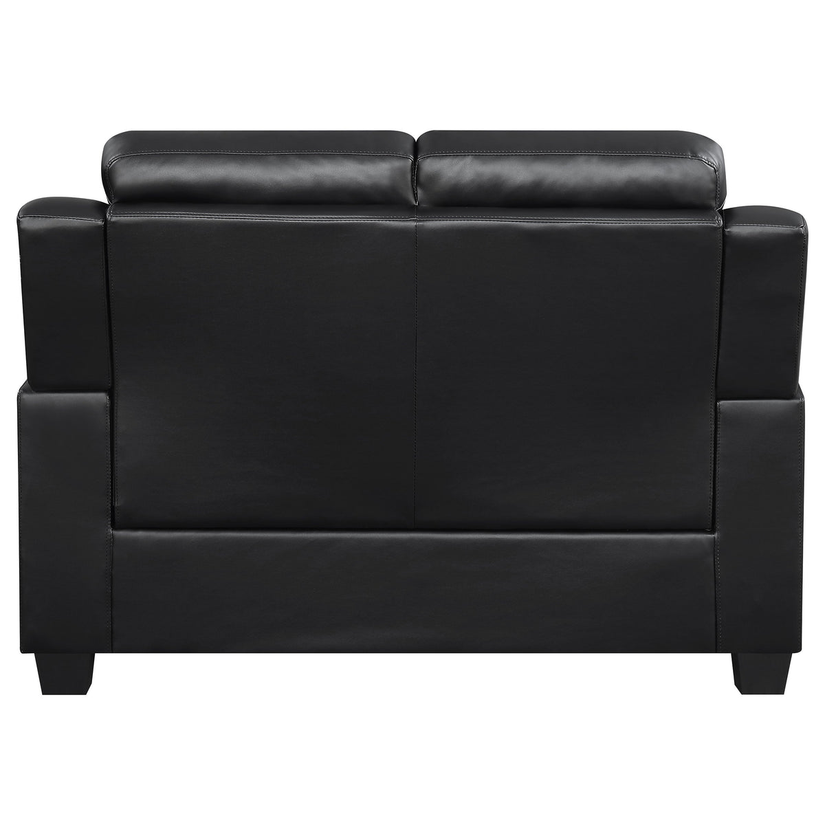 Finley 3-piece Upholstered Padded Arm Tufted Sofa Set In Black