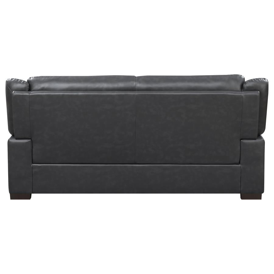 Arabella 3-piece Upholstered Padded Arm Sofa Set In Grey