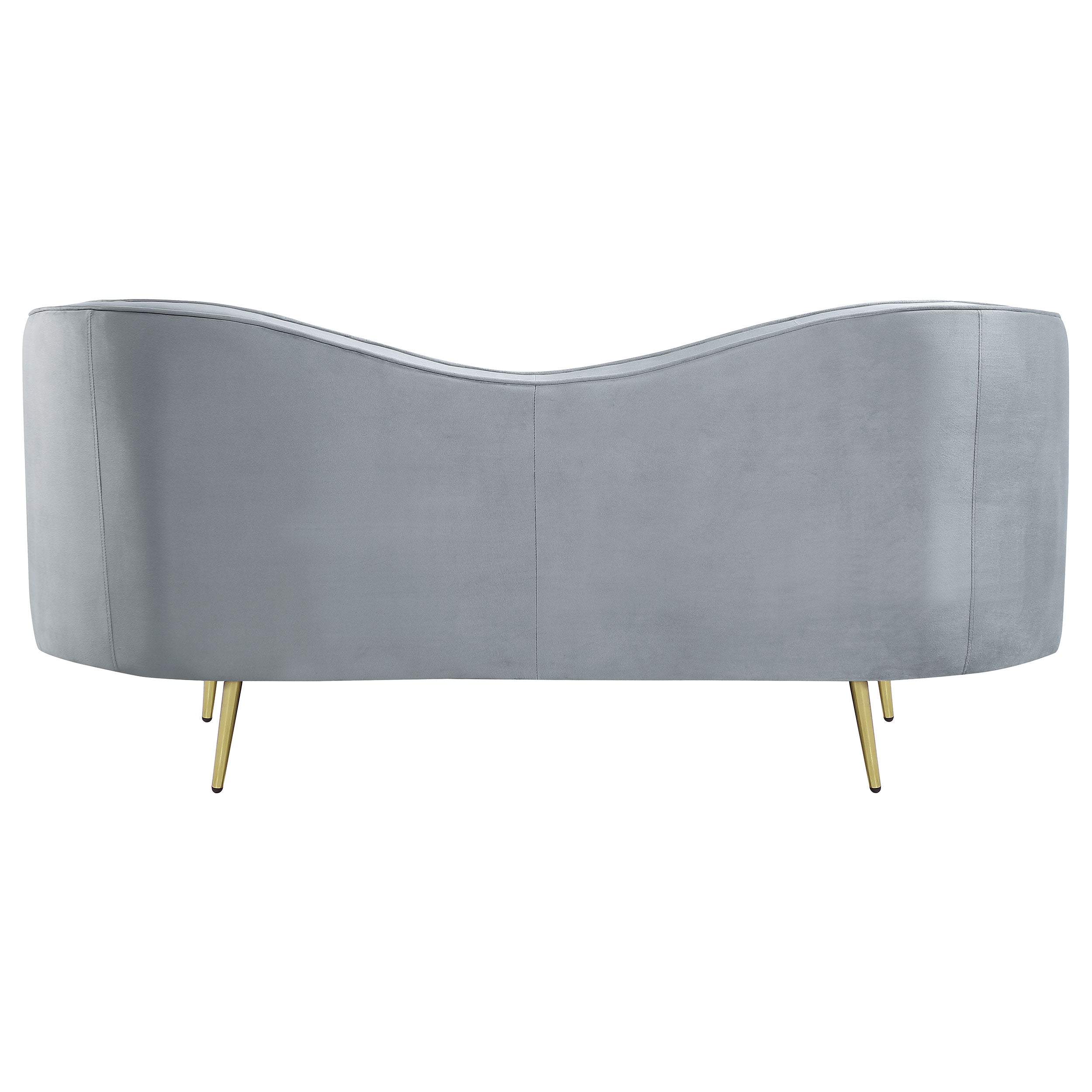 Sophia 3-piece Upholstered Channel Tufted Sofa Set in Grey