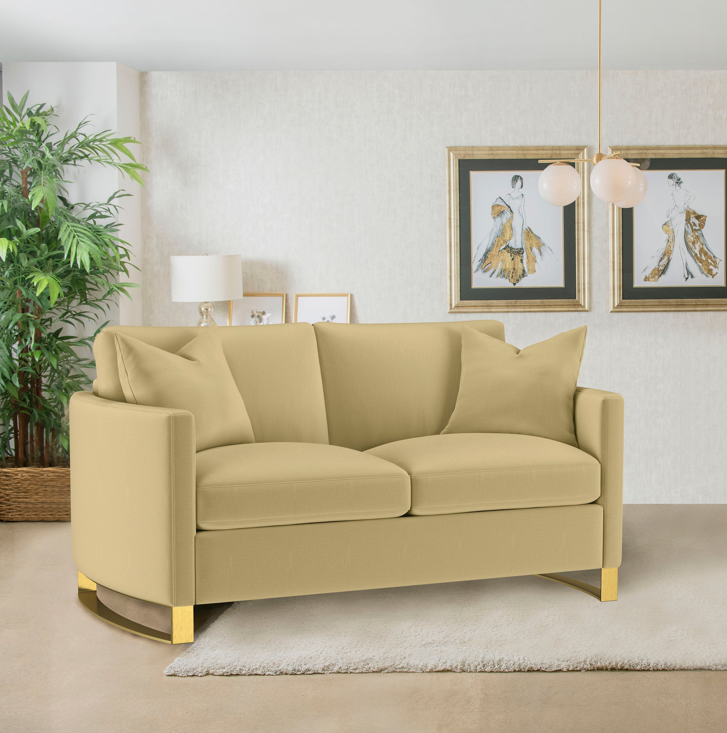 Corliss Loveseat - Camel