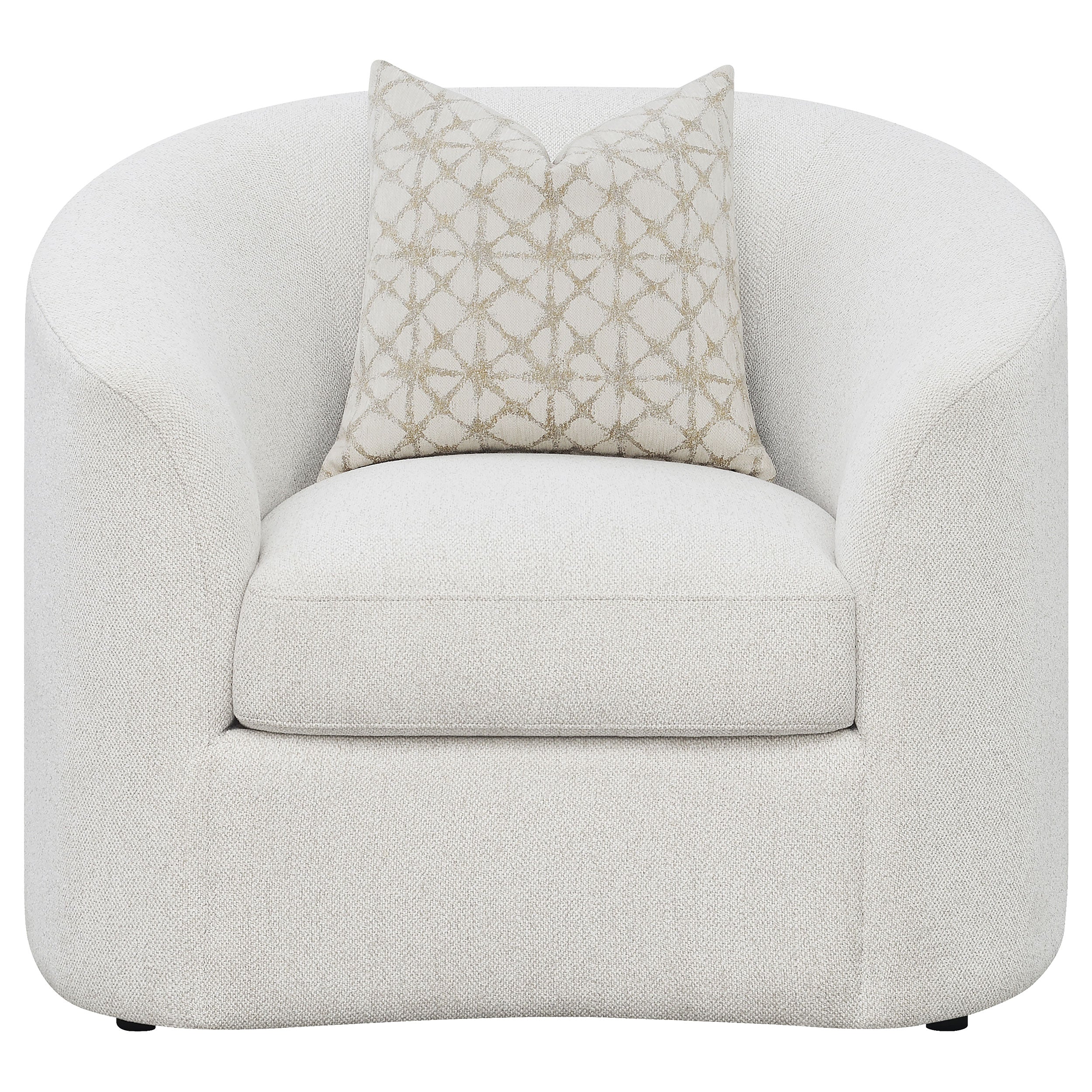 Rainn 3-piece Boucle Upholstered Sloped Arm Sofa Set In Latte