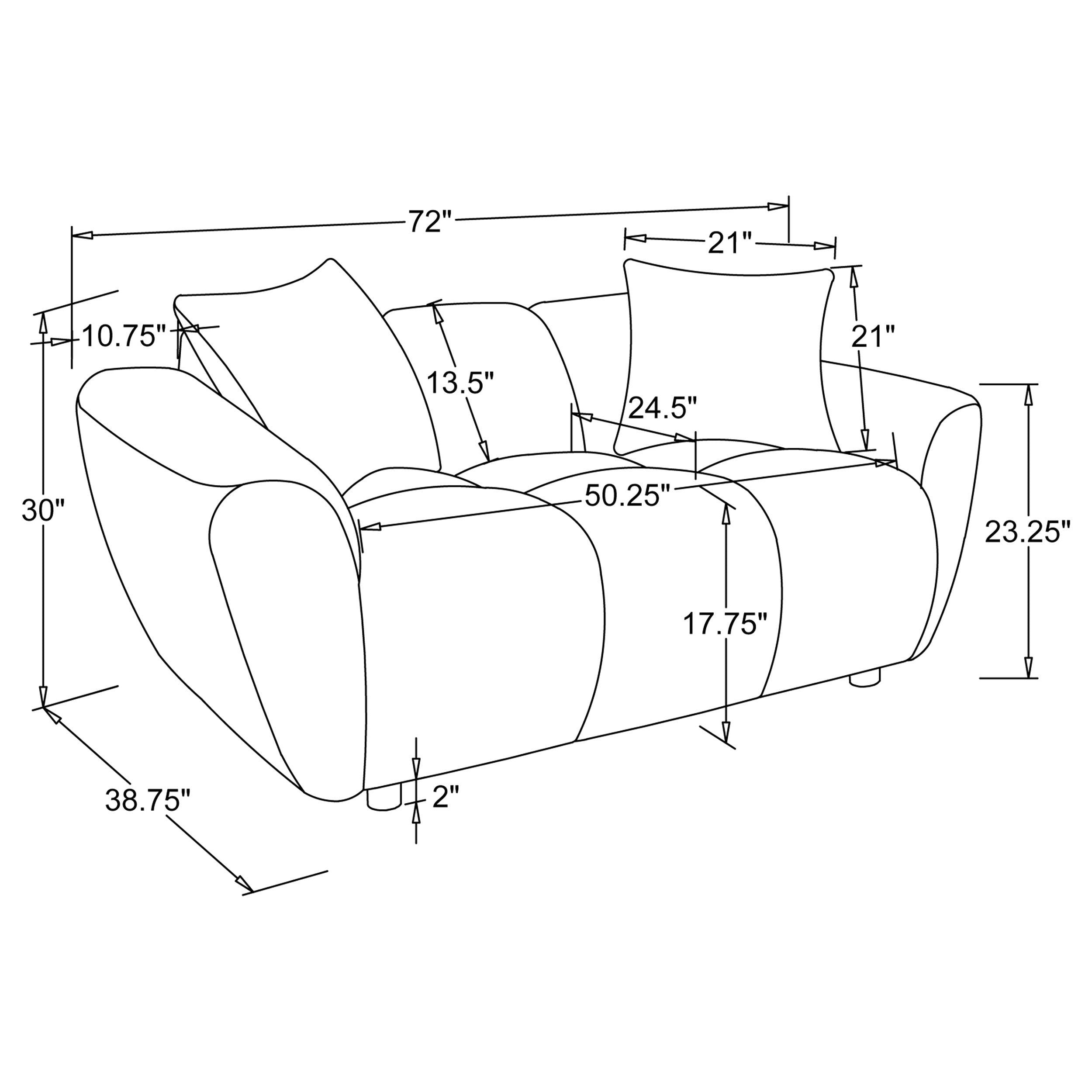 Destino Sofa Set - 3 Piece