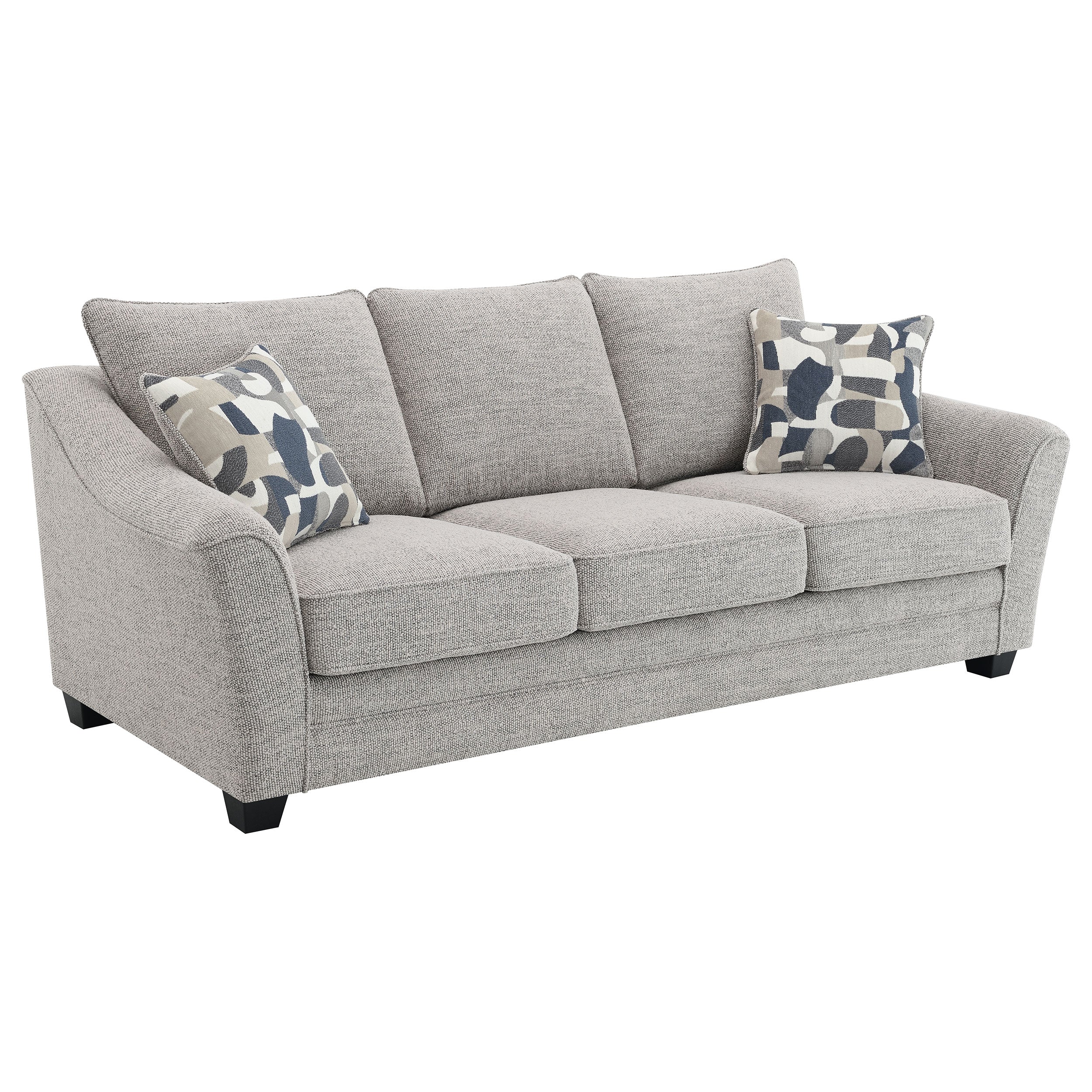 Tomkins 3-piece Boucle Upholstered Sofa Set Light In Grey